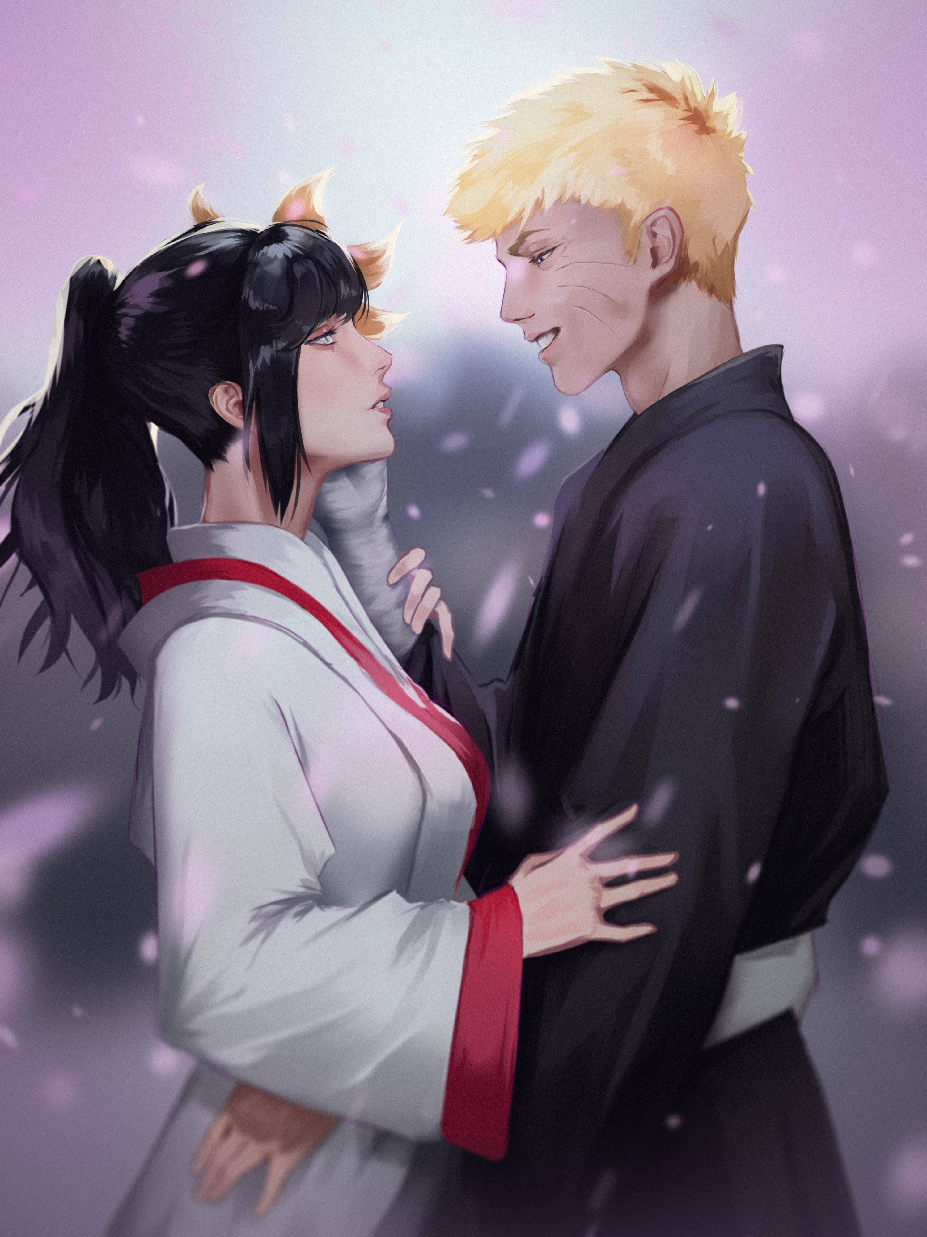 Naruto at Hinata Pagmamahal Fanart Wallpaper