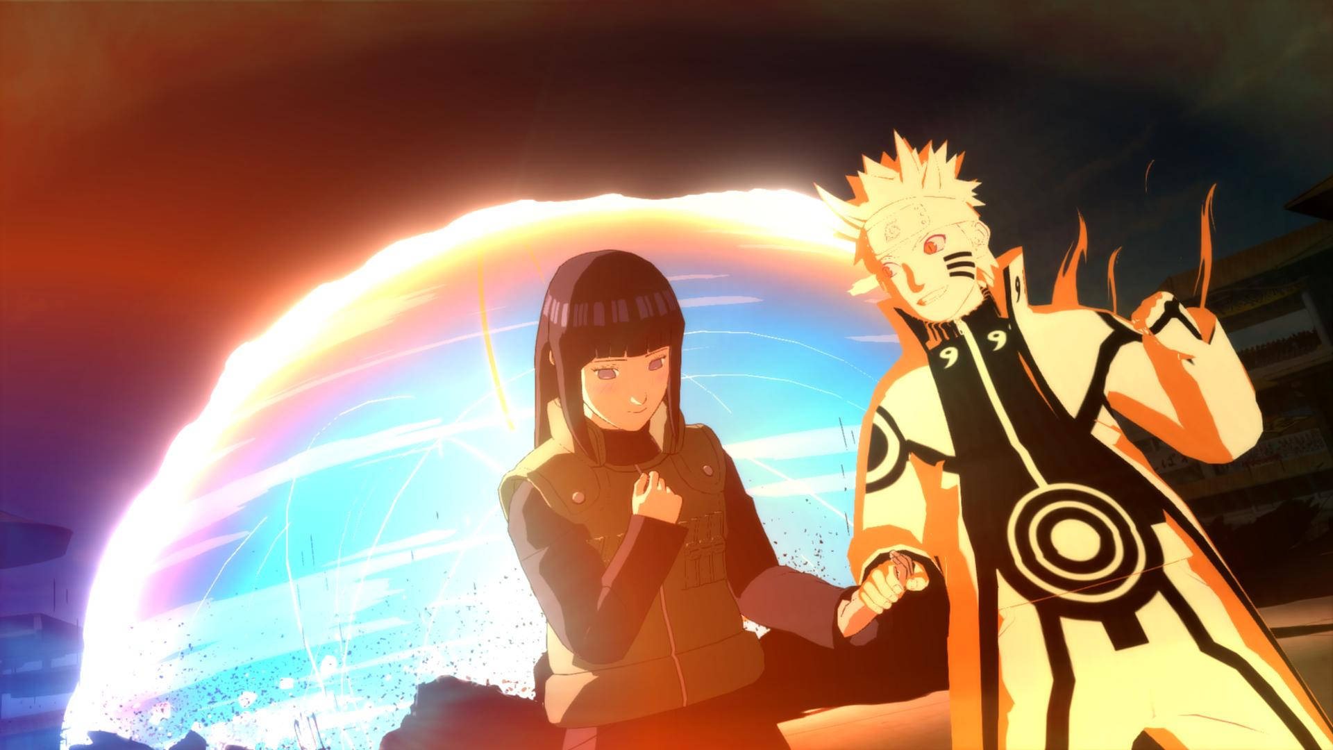 Naruto at Hinata sa Digmaang Ninja Wallpaper