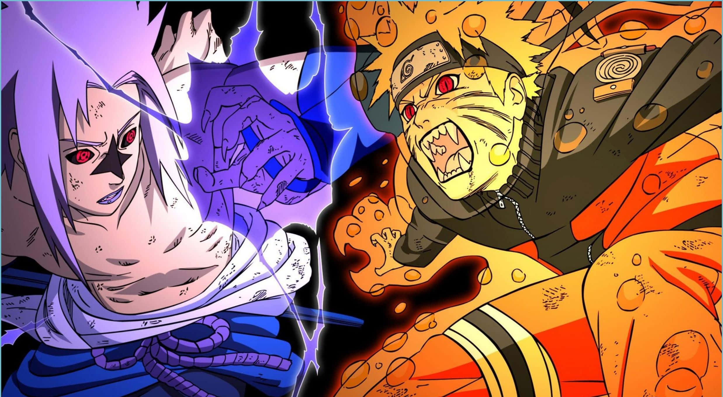 Naruto at Sasuke Aesthetic Computer Wallpaper