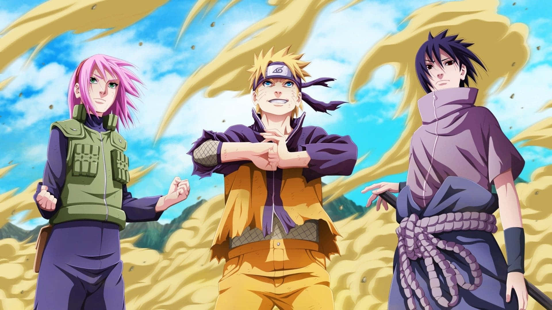 Naruto at Sasuke - Ang Pinakamalaking Tunggalian Wallpaper