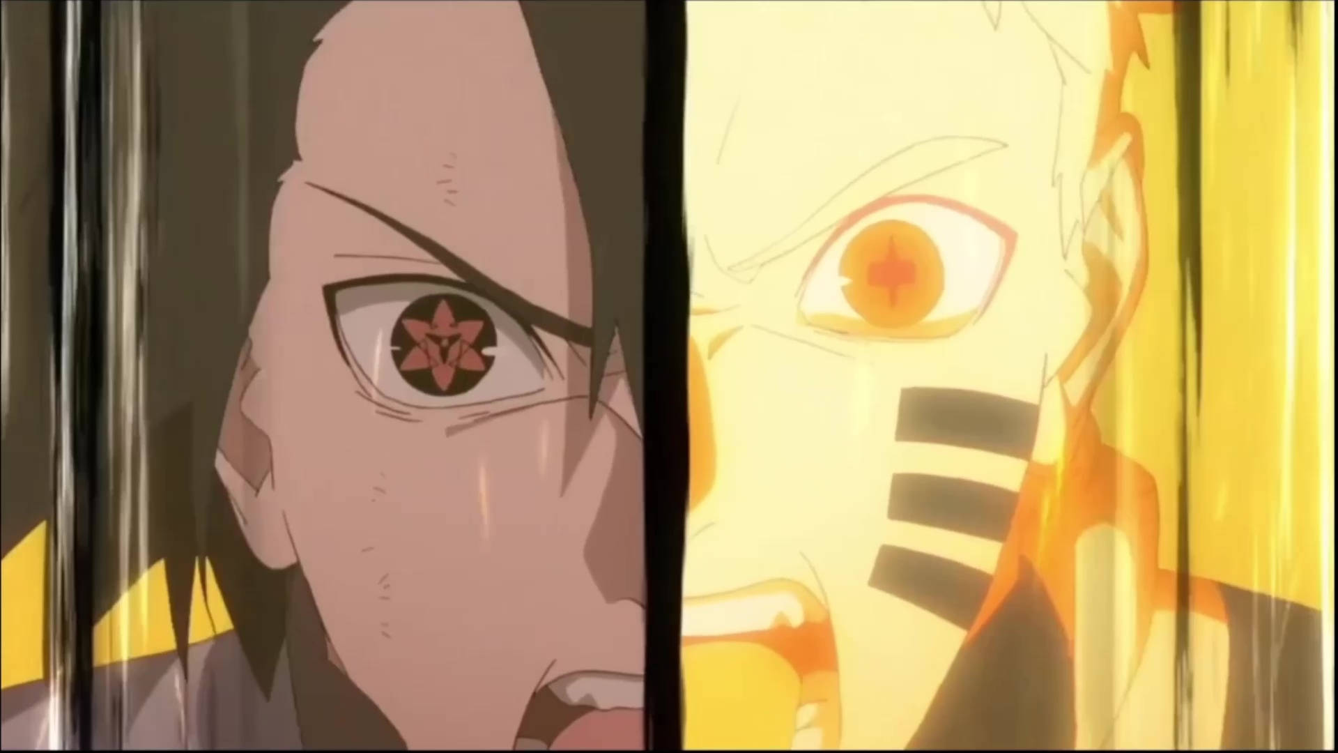 Naruto at Sasuke sa Kurama Mode Wallpaper