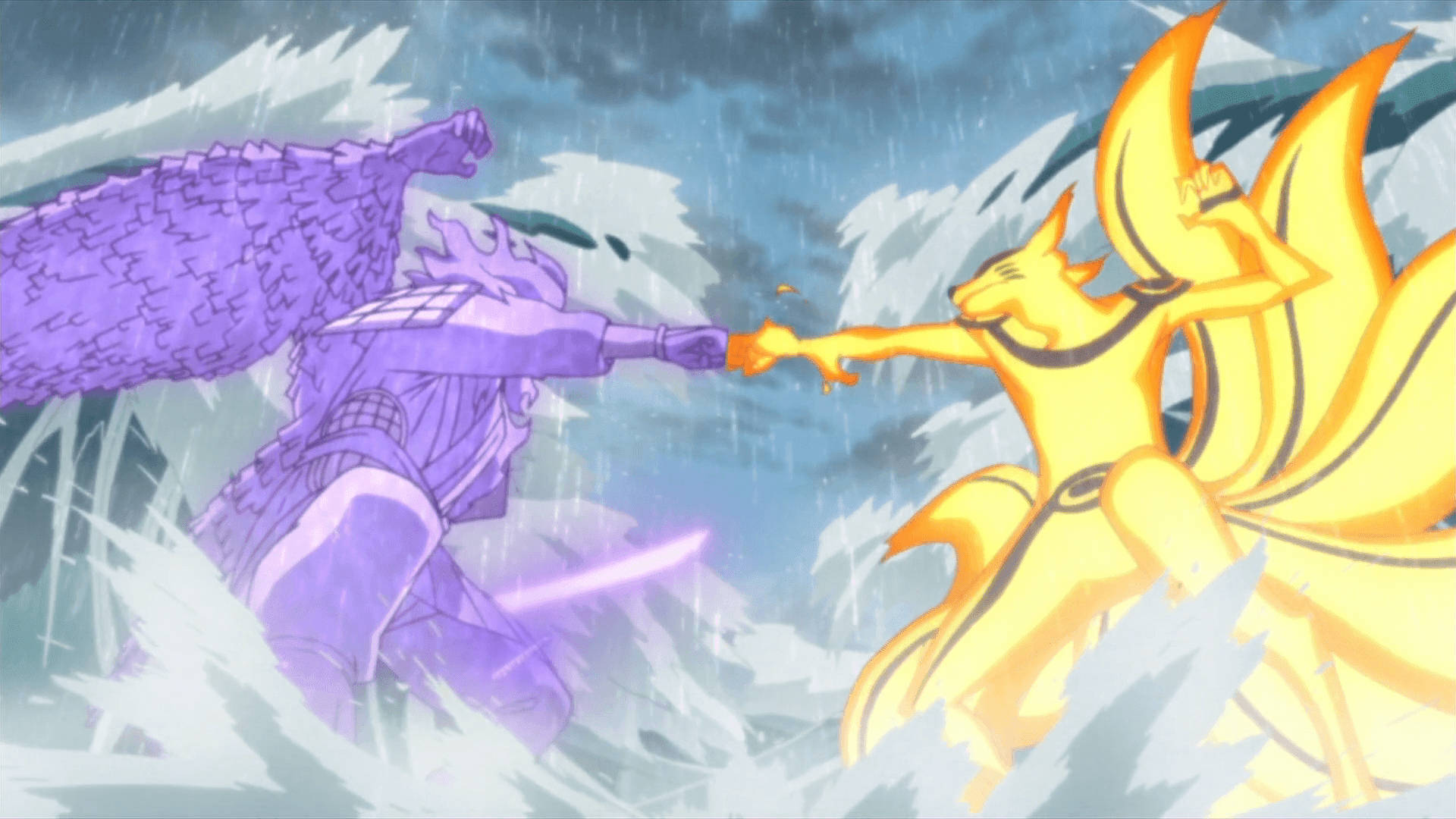 Naruto at Sasuke Mapanal na Labanan Wallpaper
