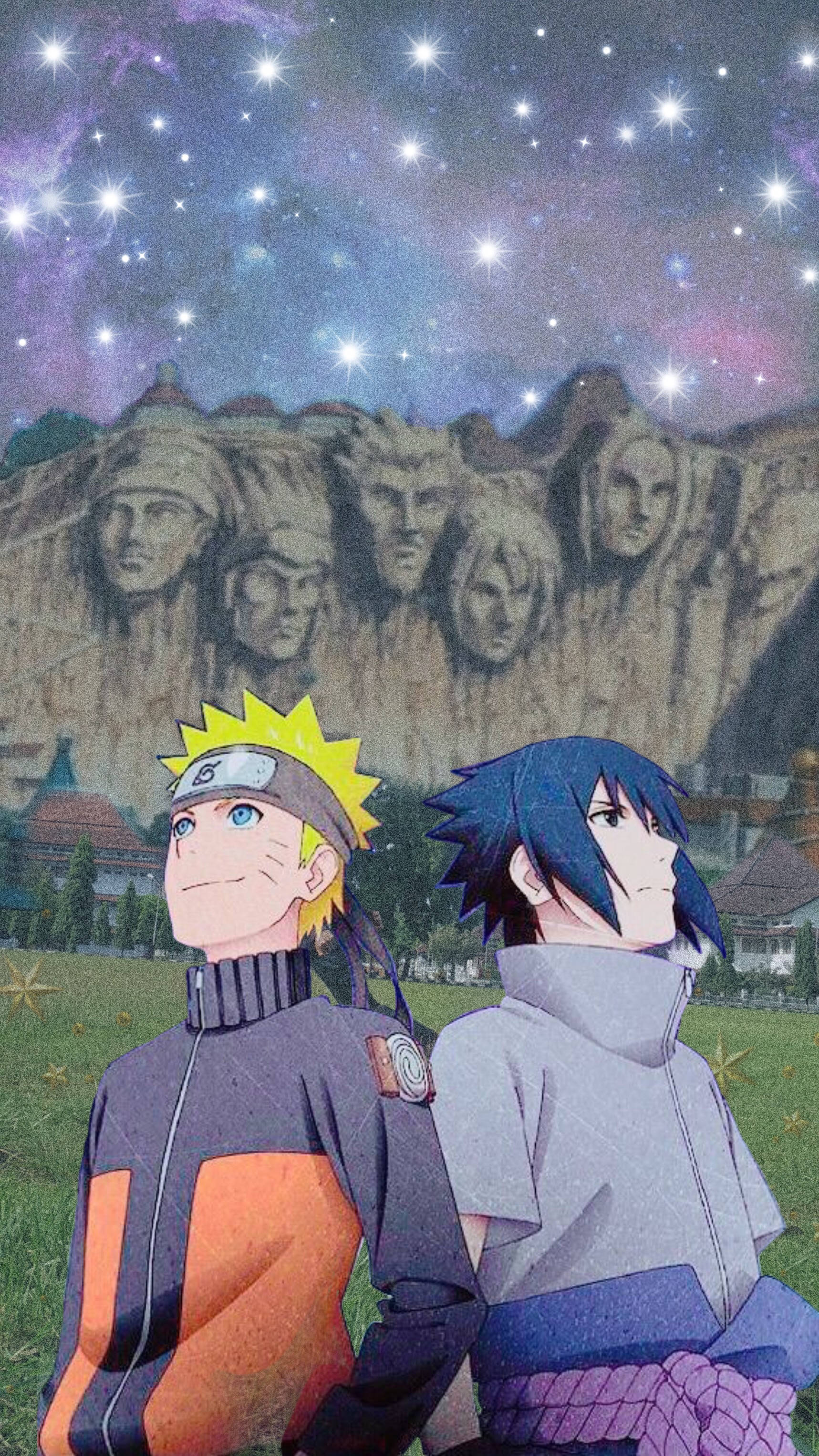 Naruto at Sasuke ng Konoha Wallpaper