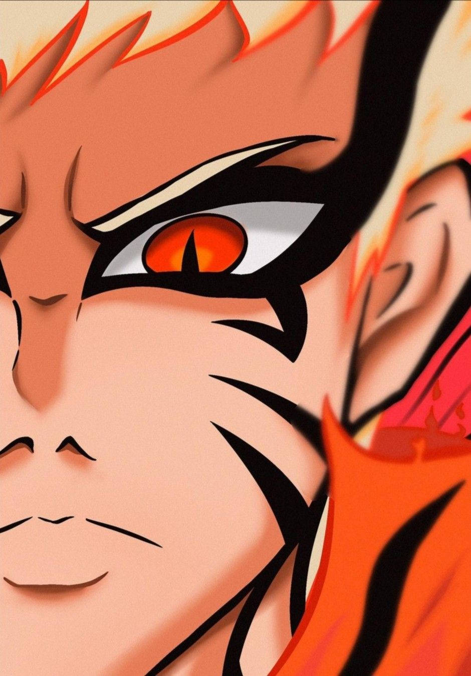 Naruto Baryon Mode Kalahating Mukha Wallpaper