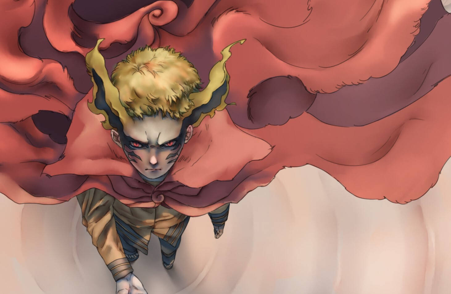 Naruto Baryon Mode Nakakatakot na Titig Wallpaper
