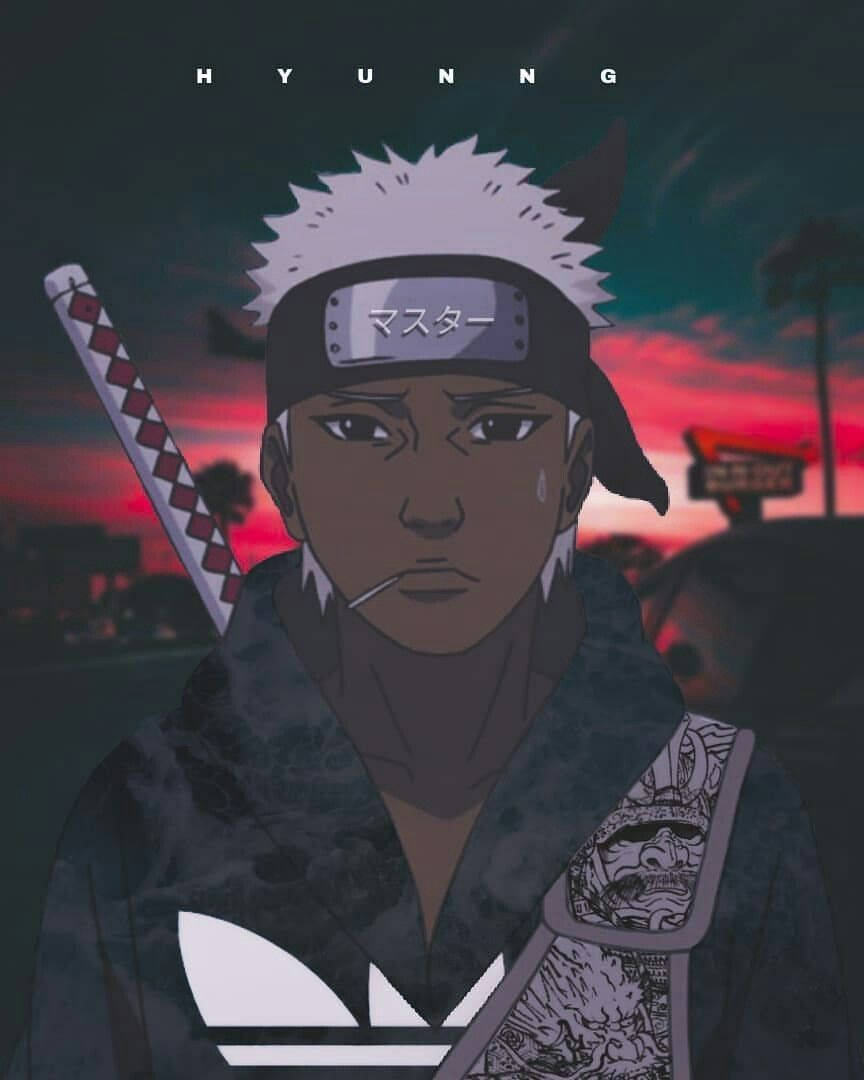 Naruto Drip Bilang Anime Character na si Omoi Wallpaper