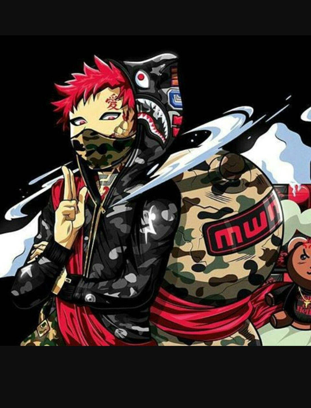 Naruto Drip sa Camouflage Wallpaper