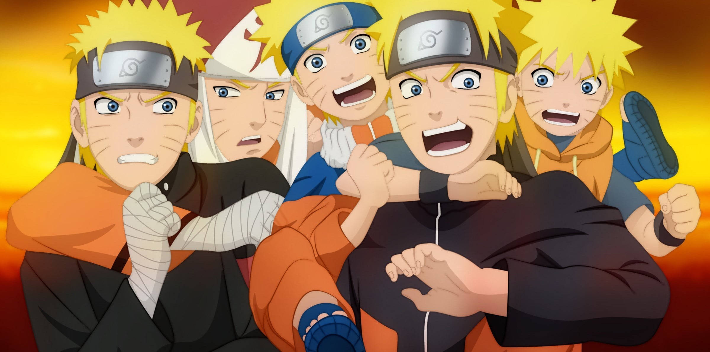 Naruto: Mga Buhay na Clone Wallpaper