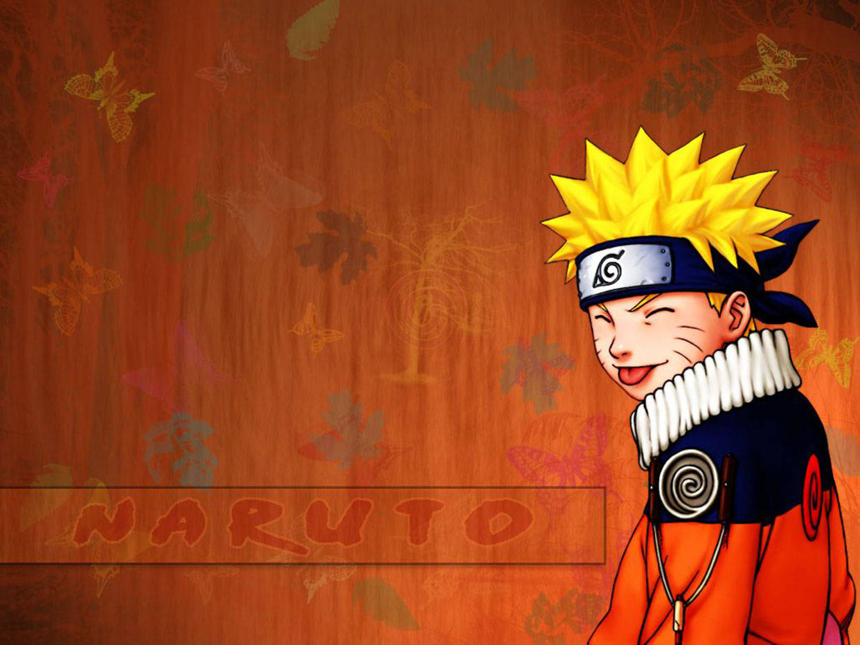 Naruto na Nakatutuwang Aesthetic ng Taglagas Wallpaper