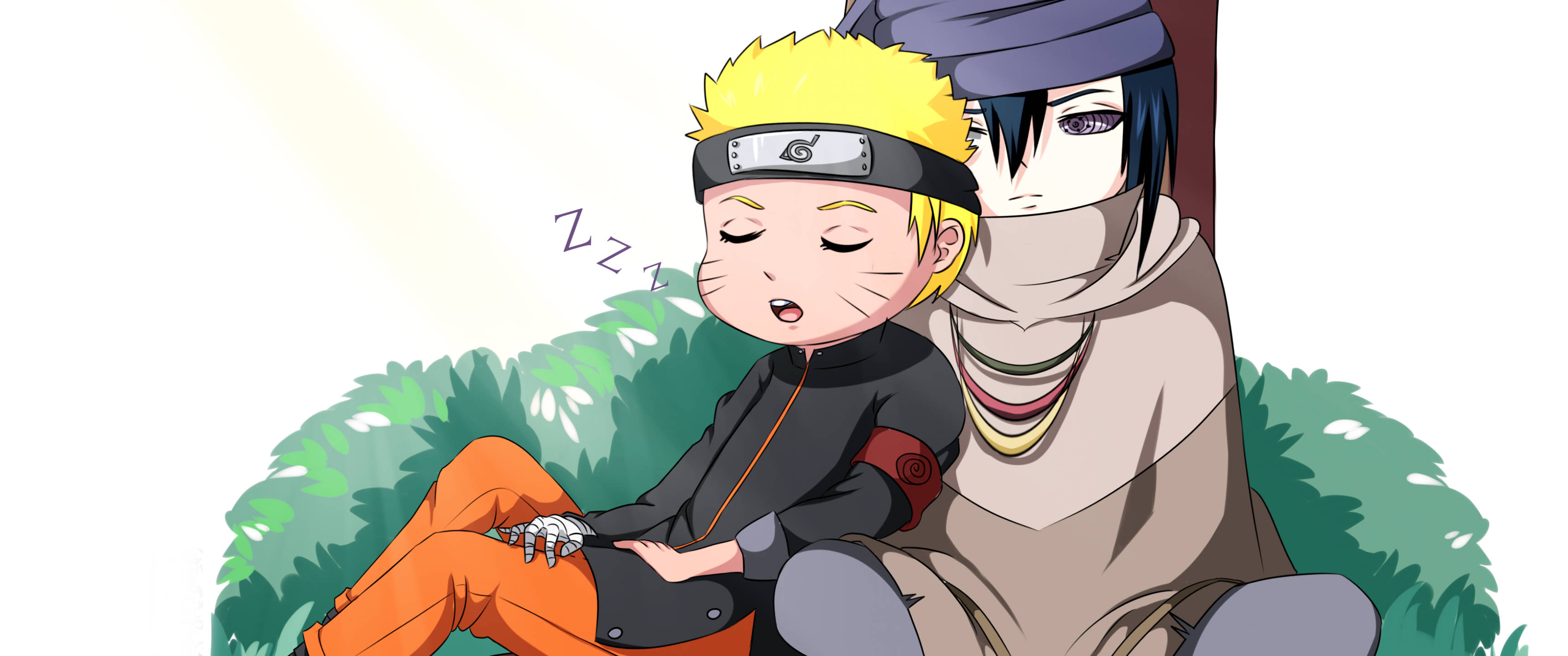 Naruto na Natutulog Kasama si Sasuke Wallpaper