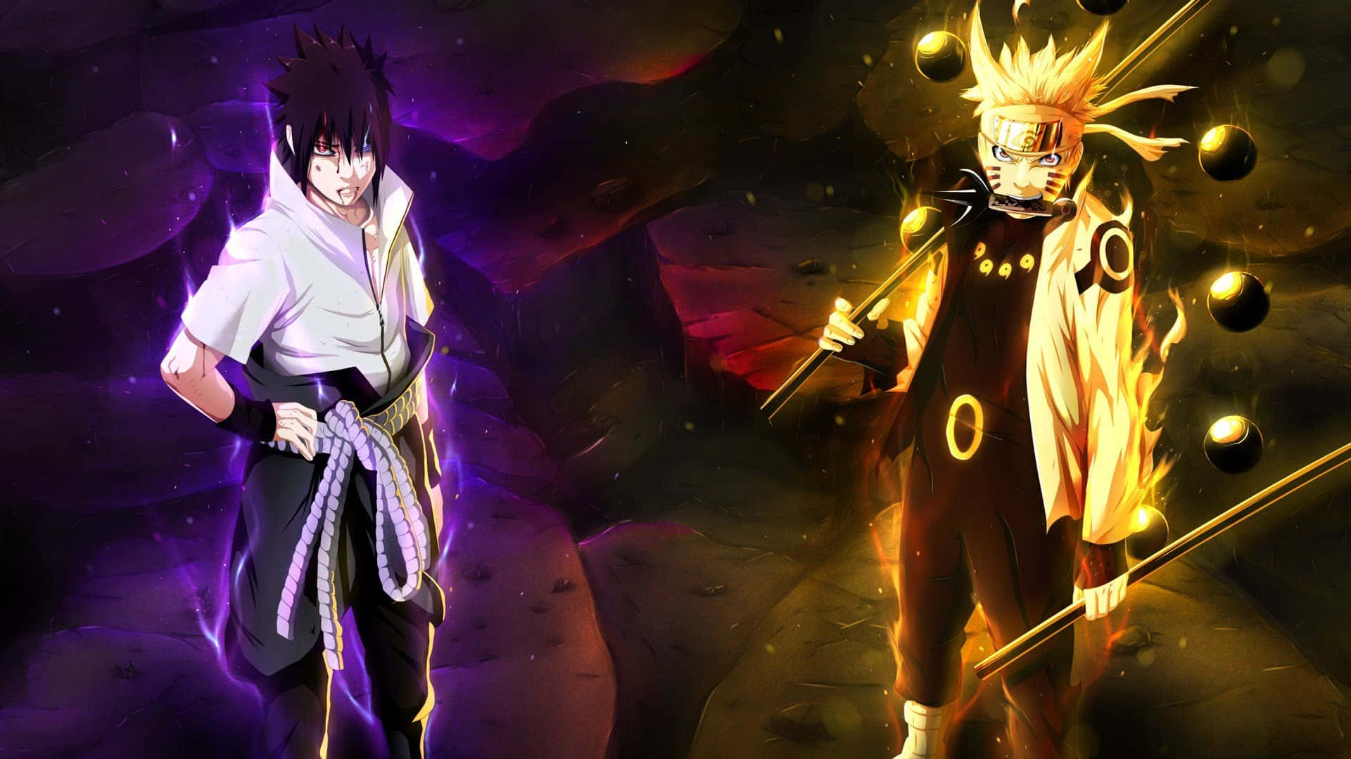 Naruto PS4: Sasuke Uchiha at Naruto Uzumaki Wallpaper