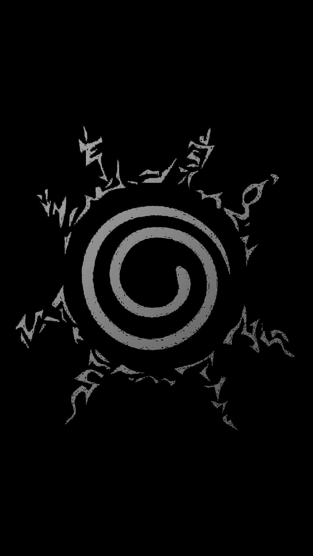 Naruto Seal Itim at Puti Wallpaper