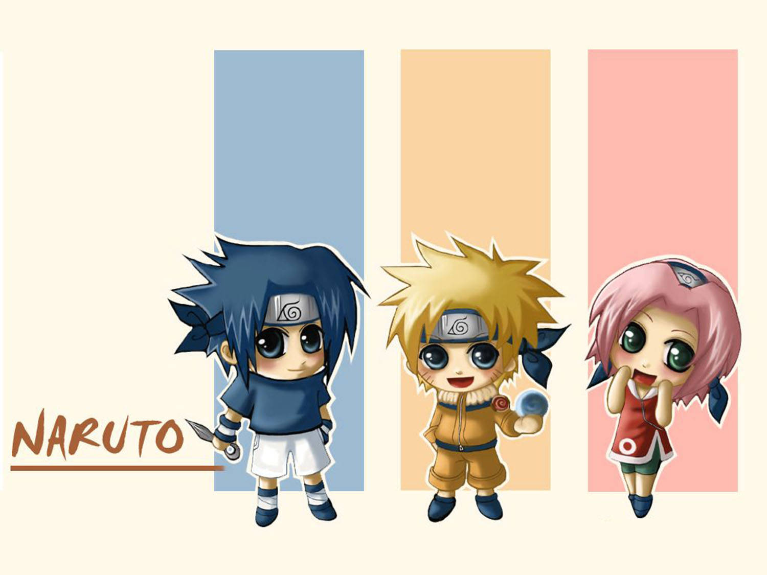Naruto Stripe Design na Cute Wallpaper