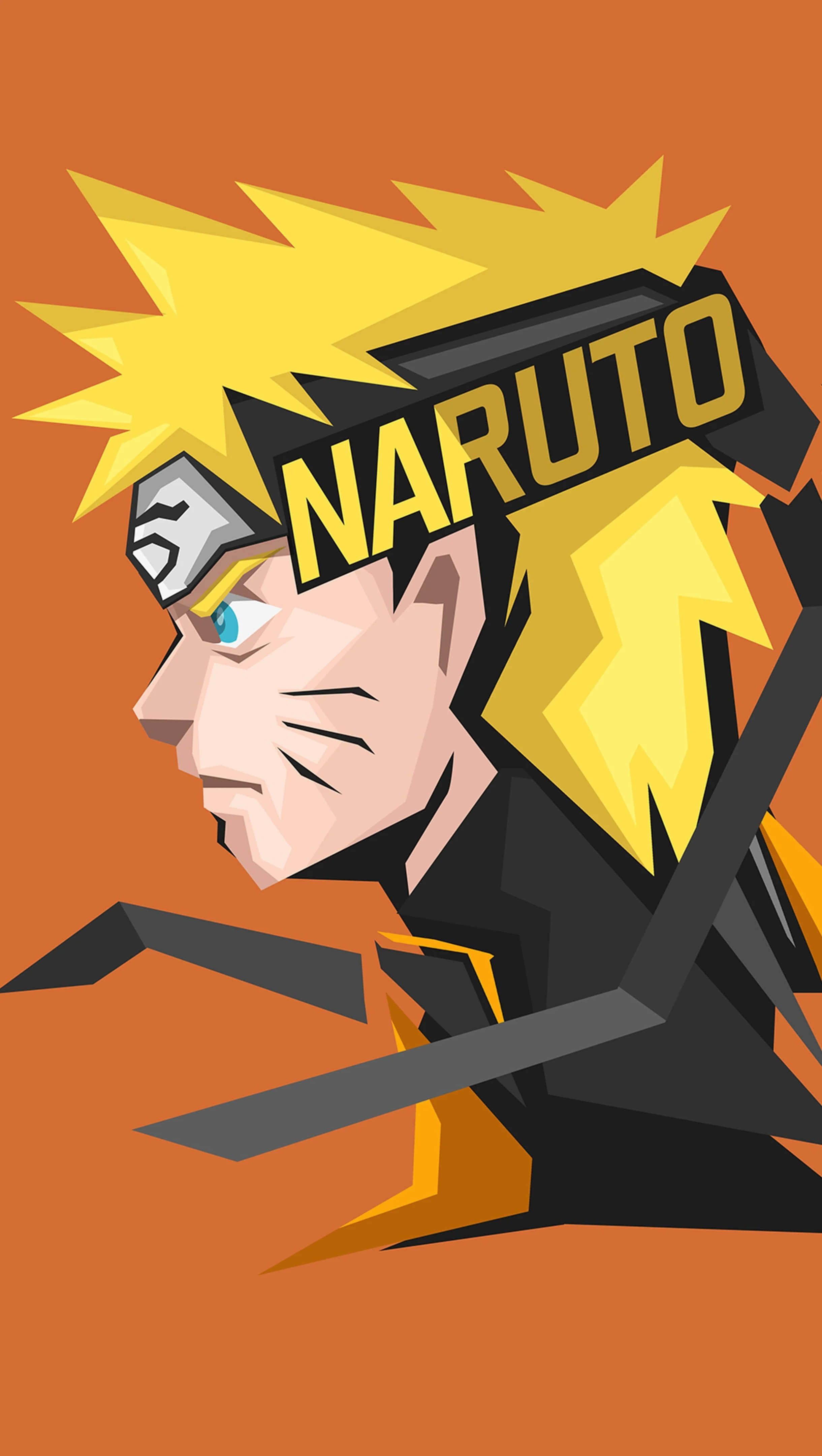 Naruto Uzumaki lumalaban sa isang malakas na kalaban. Wallpaper