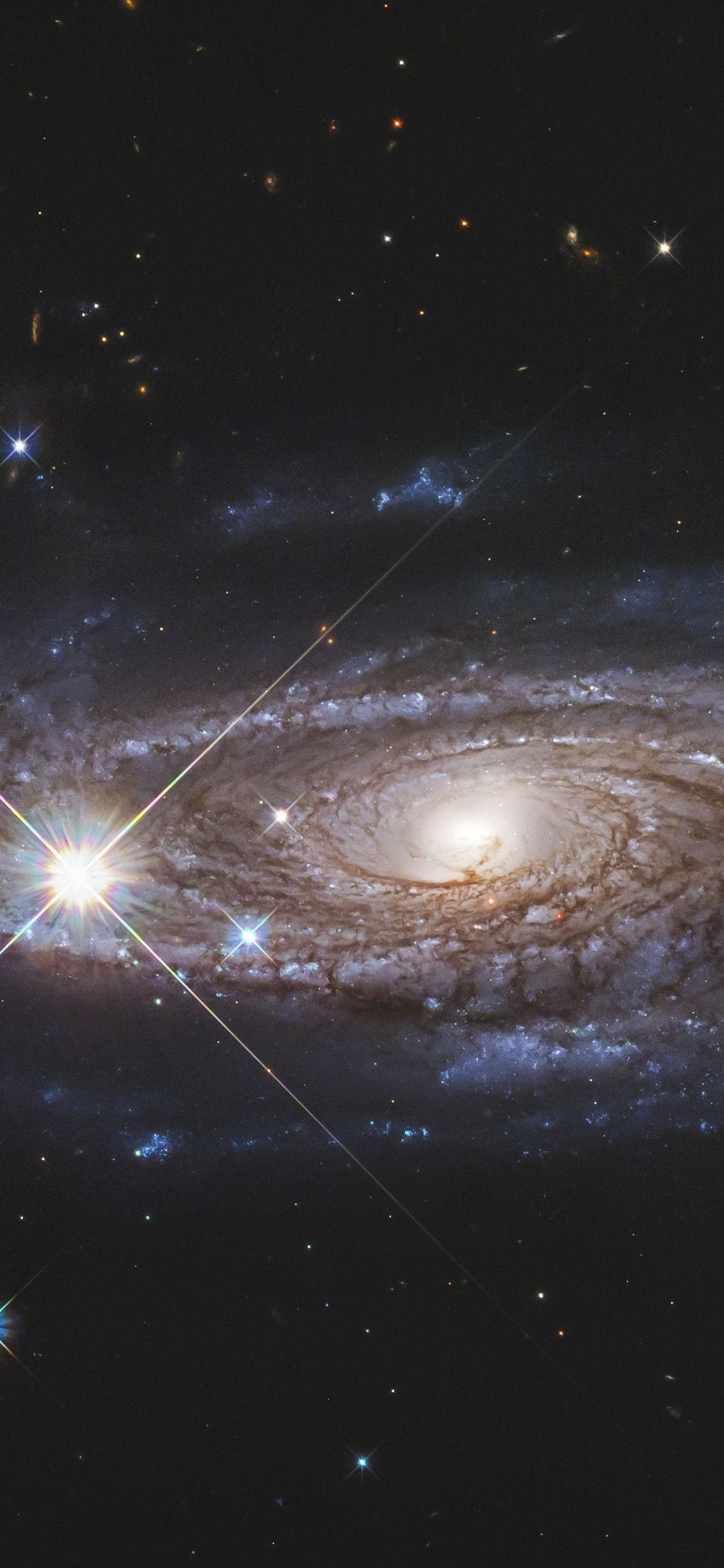 NASA iPhone Makislap na Galaxy Wallpaper