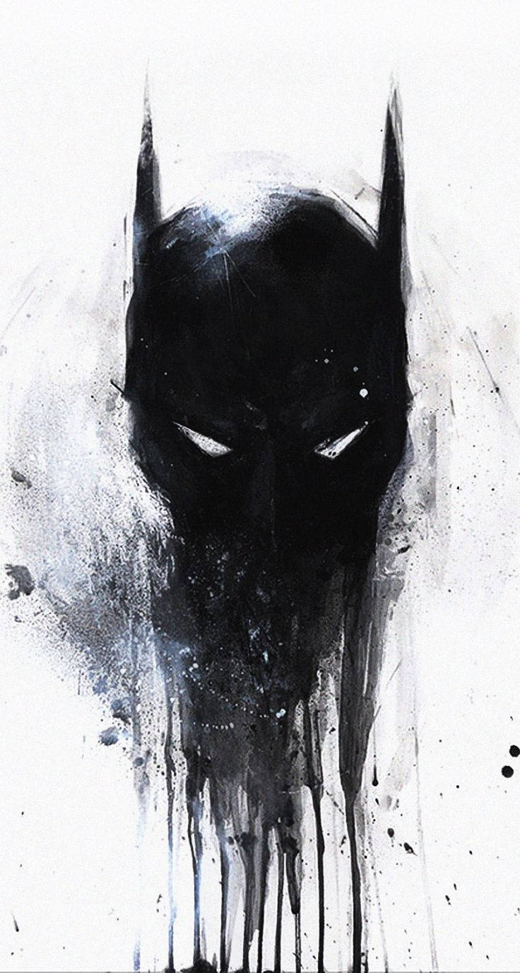 Natutunaw na Pagpipinta ni Batman Wallpaper