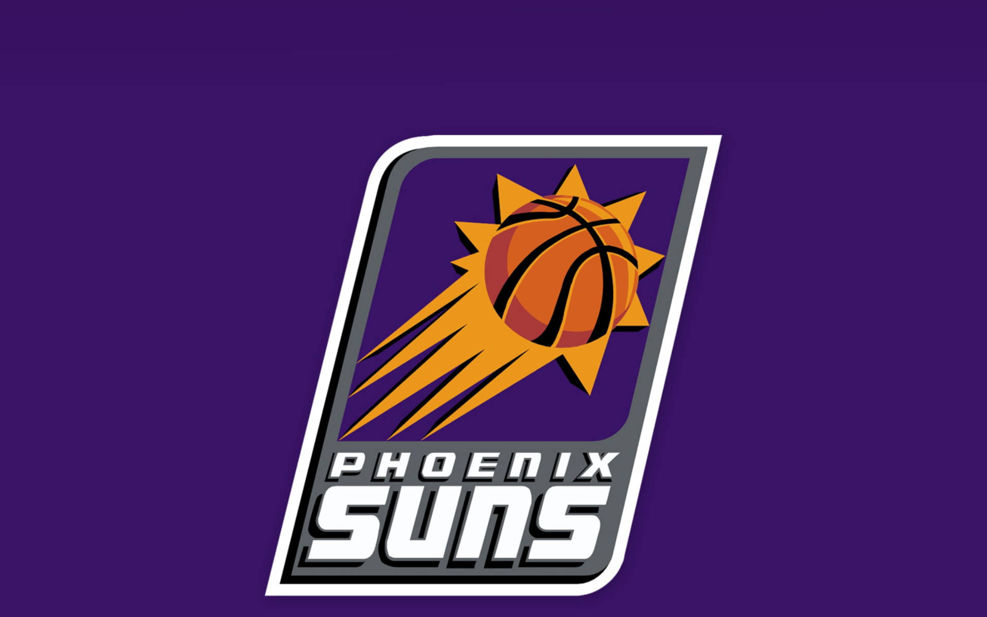 Logo ng NBA Phoenix Suns sa Lila Wallpaper