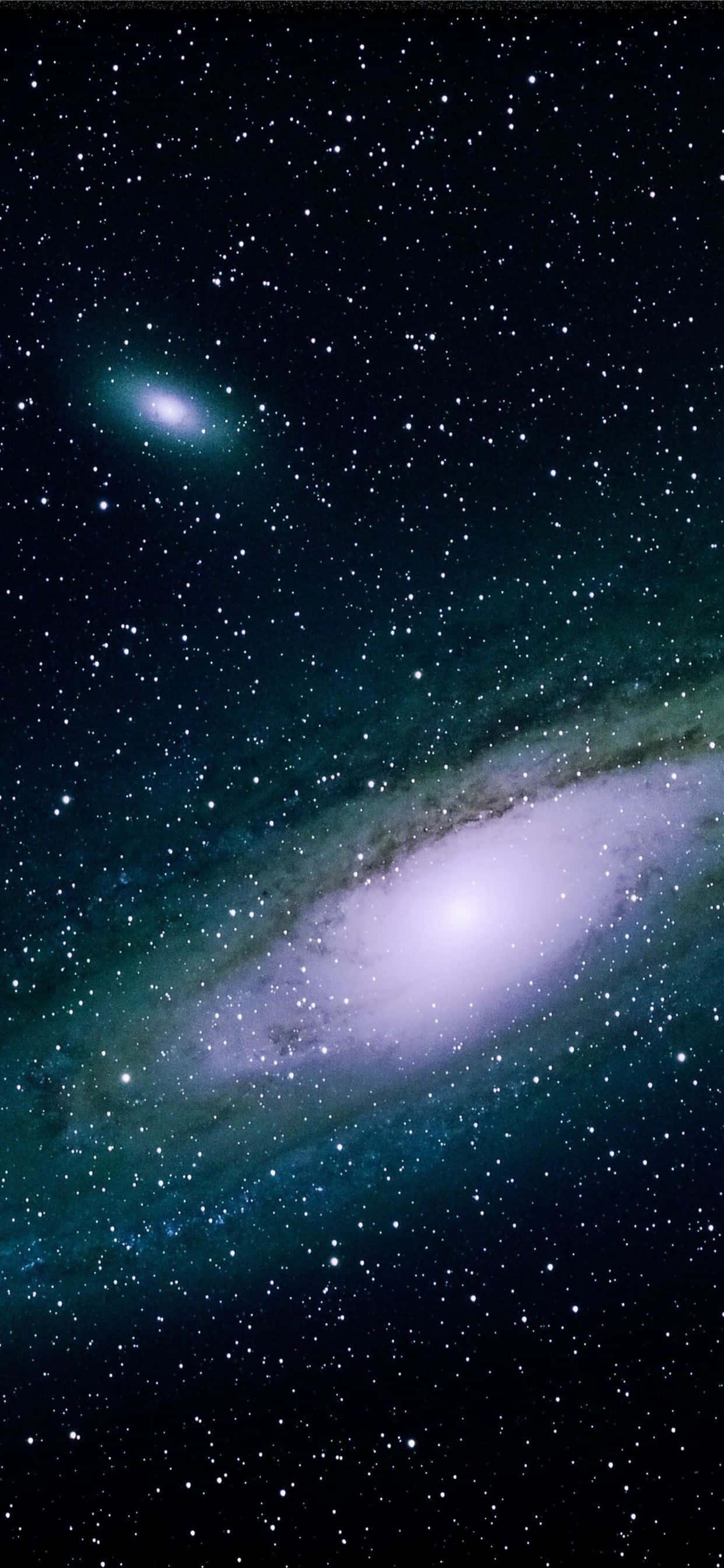 Neighbouring Galaxy Space Background Wallpaper