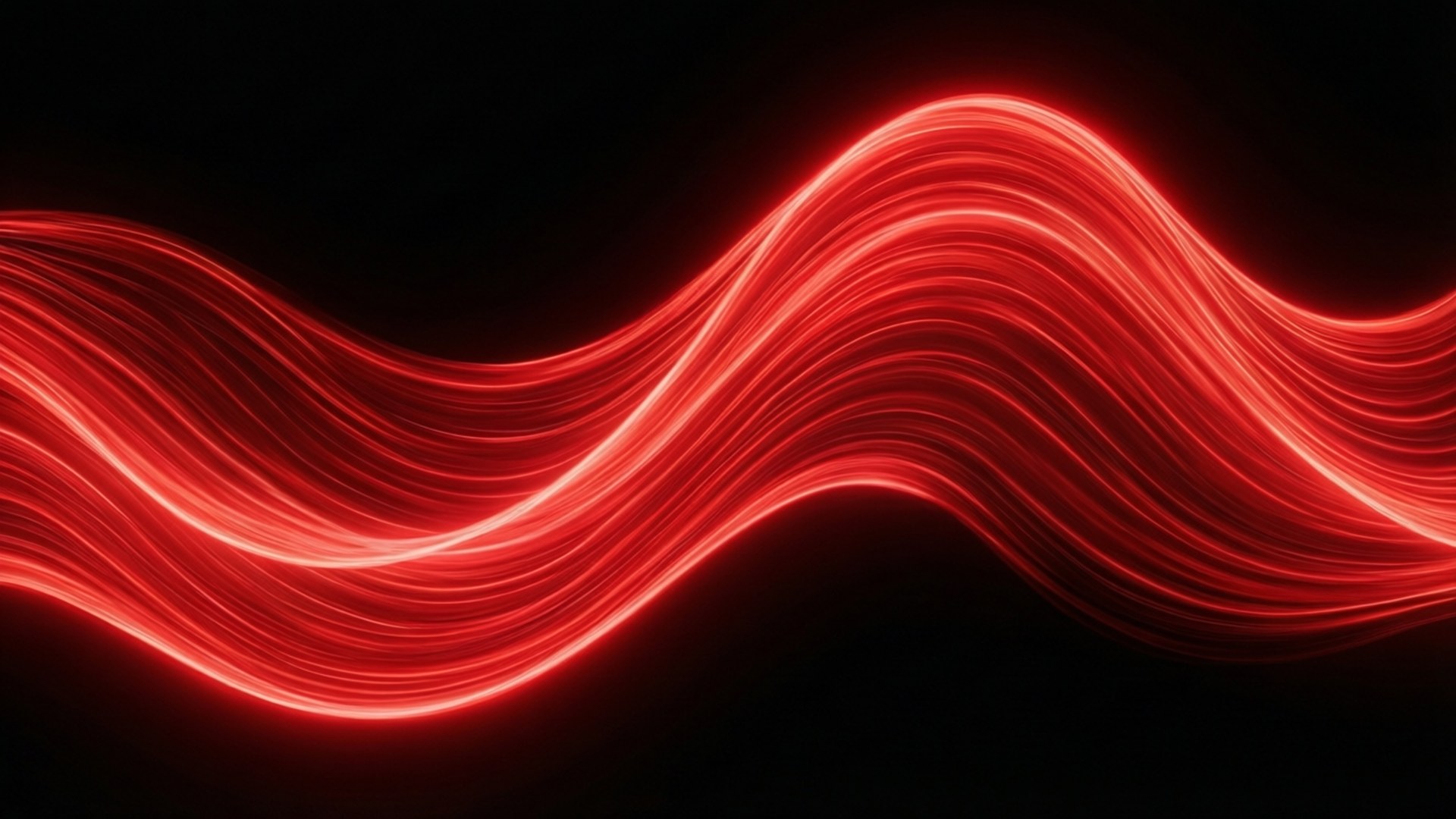 Neon Pulang Abstraktong Alon Wallpaper