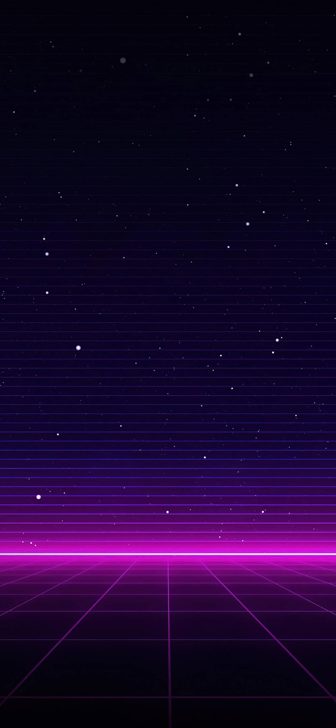 Neon Purple iPhone Galaxy Stripes Wallpaper