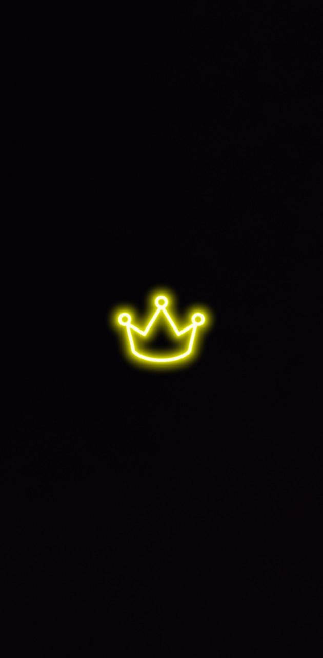 Neon Yellow King At Queen Crown Wallpaper
