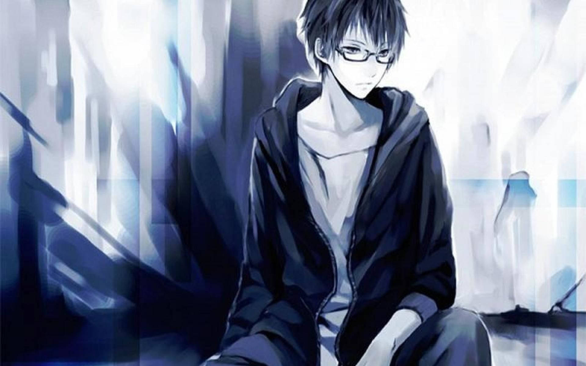 “NERDY pero FLY: Isang Makabagong Anime Boy na May Salamin” Wallpaper