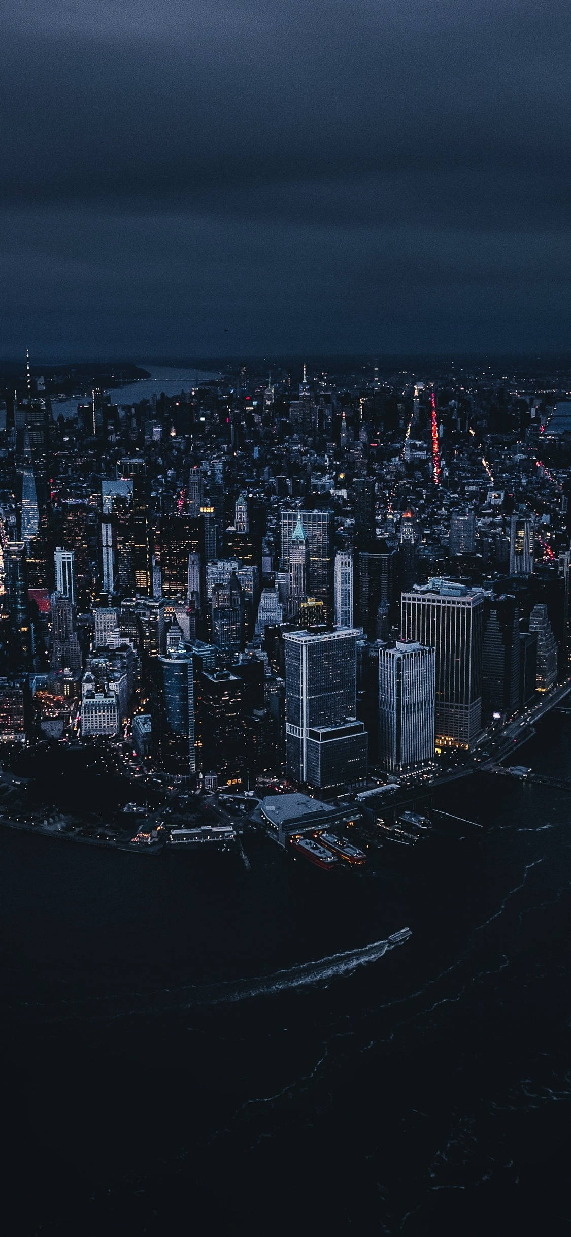 New York City skyline sa lahat ng kanyang kaluwalhatian Wallpaper