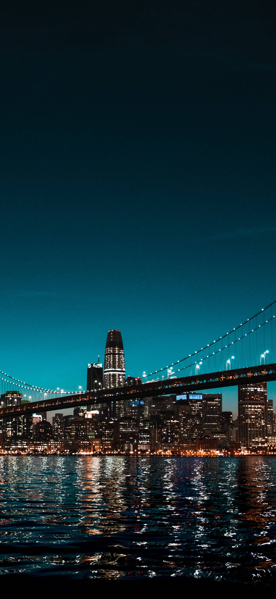 New York HD iPhone Sparkling sa Gabi Wallpaper
