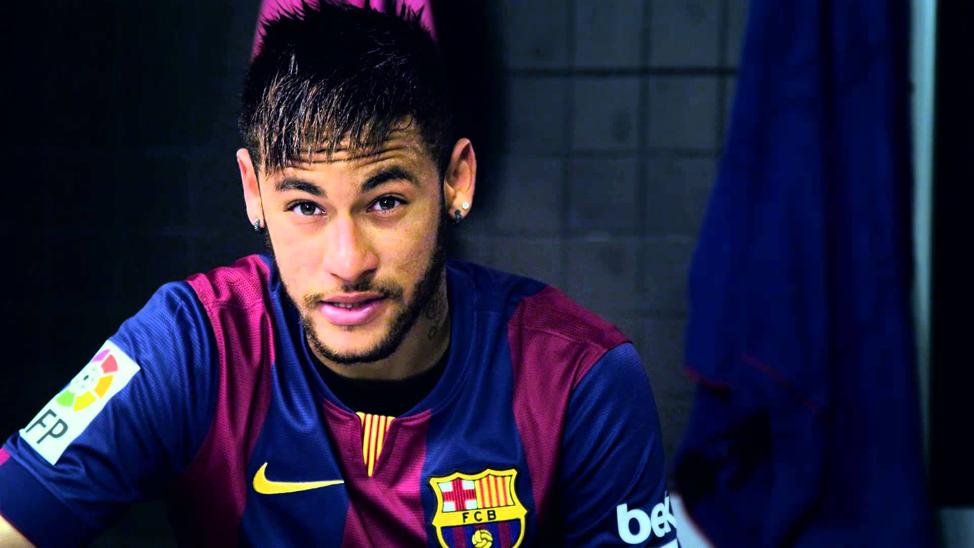 Neymar sa Aksyon para sa Barcelona Wallpaper