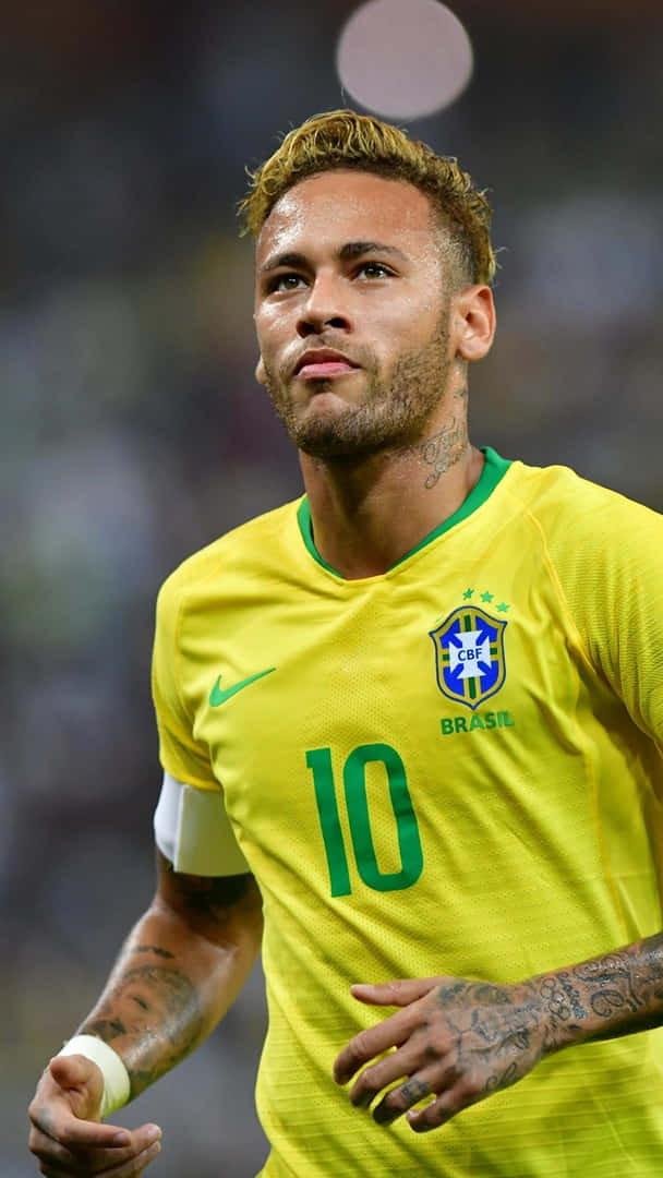 Neymar Ultra HD ng Pambansang Koponan ng Football ng Brazil Wallpaper