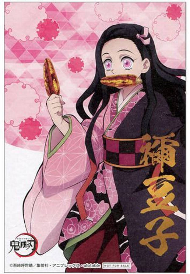 Nezuko Demon Slayer na may Mais Wallpaper