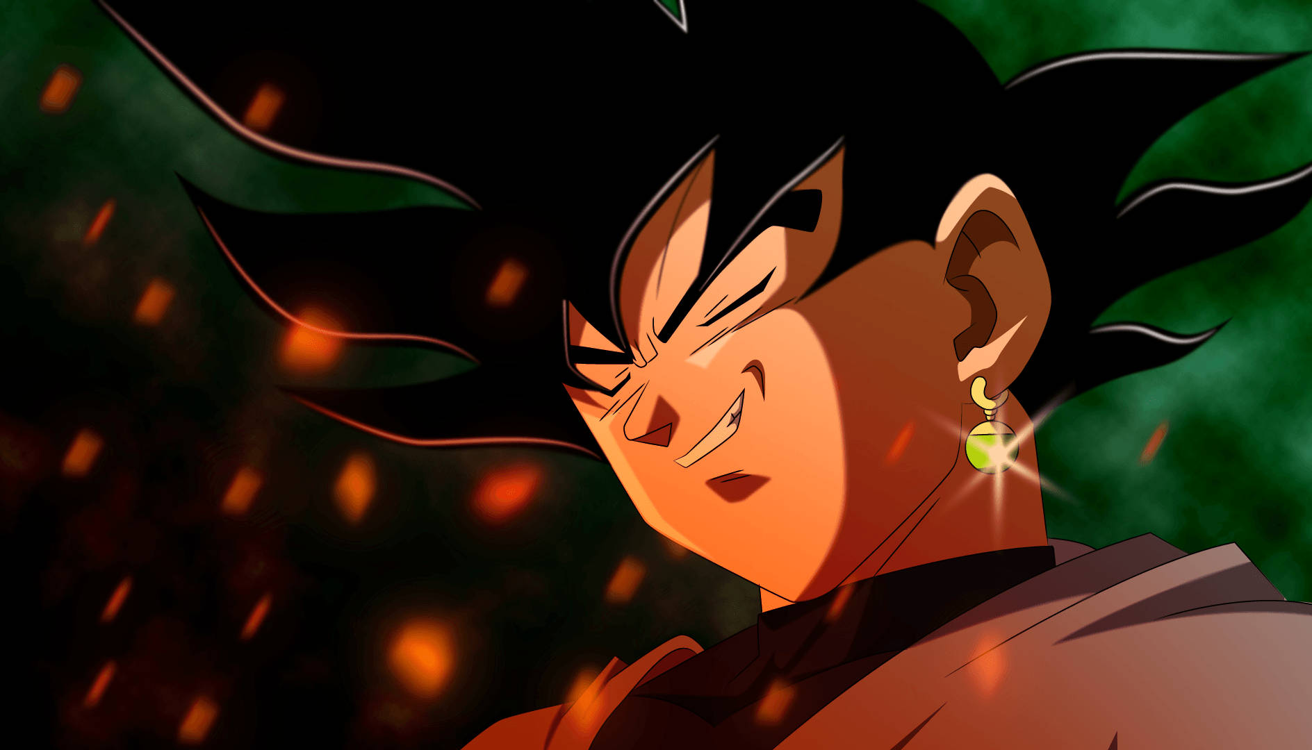 Ngiting Goku na Nakangiti Wallpaper