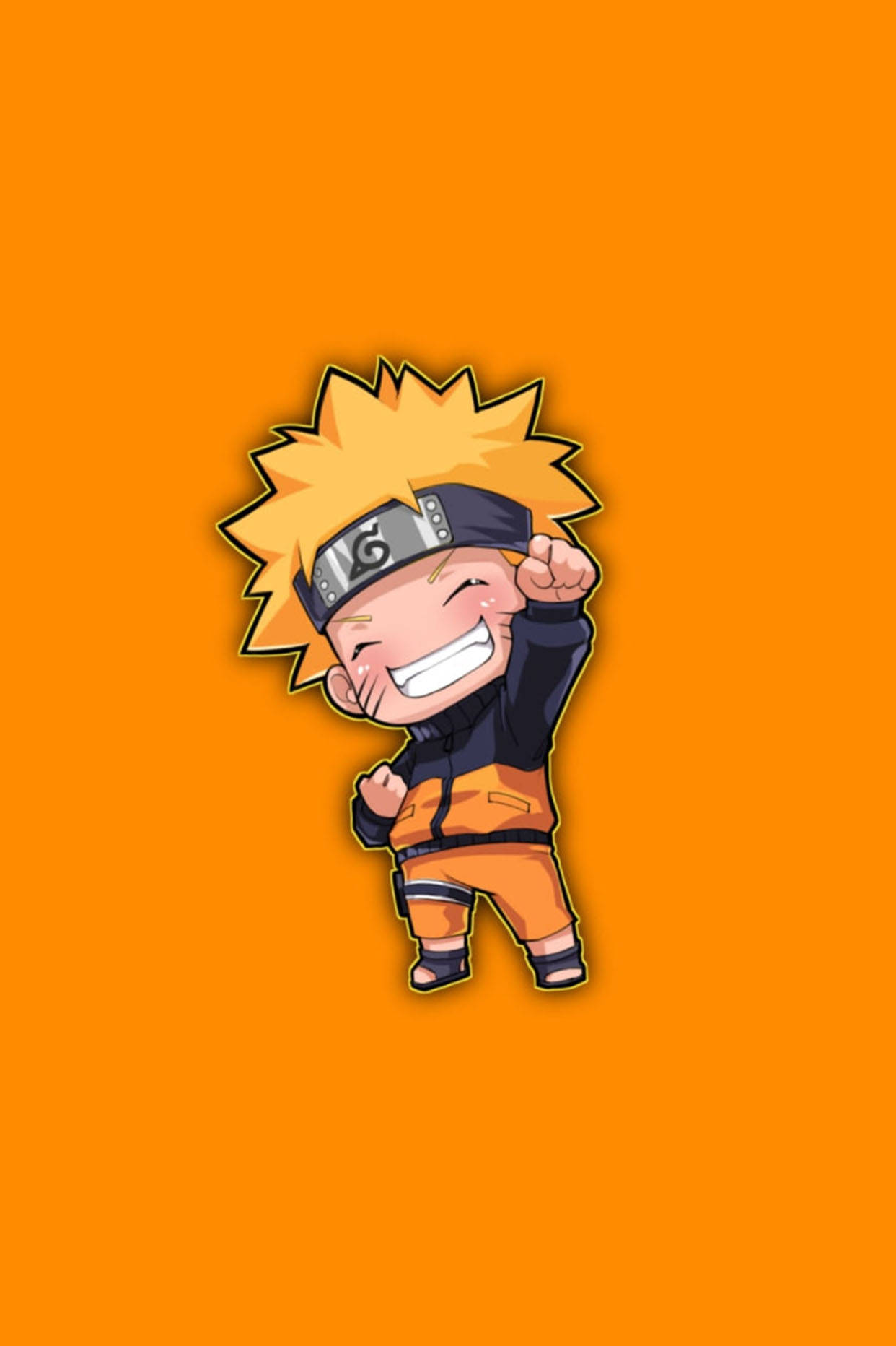 Ngiting Pose ni Naruto na Cute Wallpaper