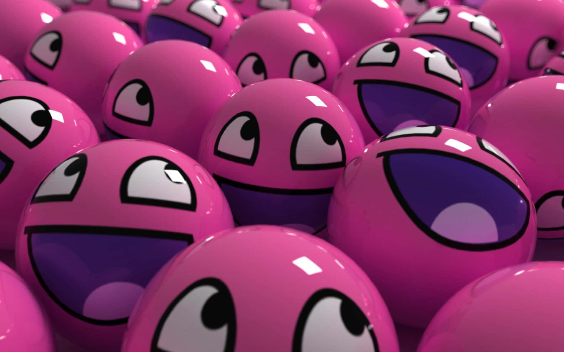 Ngumiti kasama ang Kawaii Pink Wallpaper