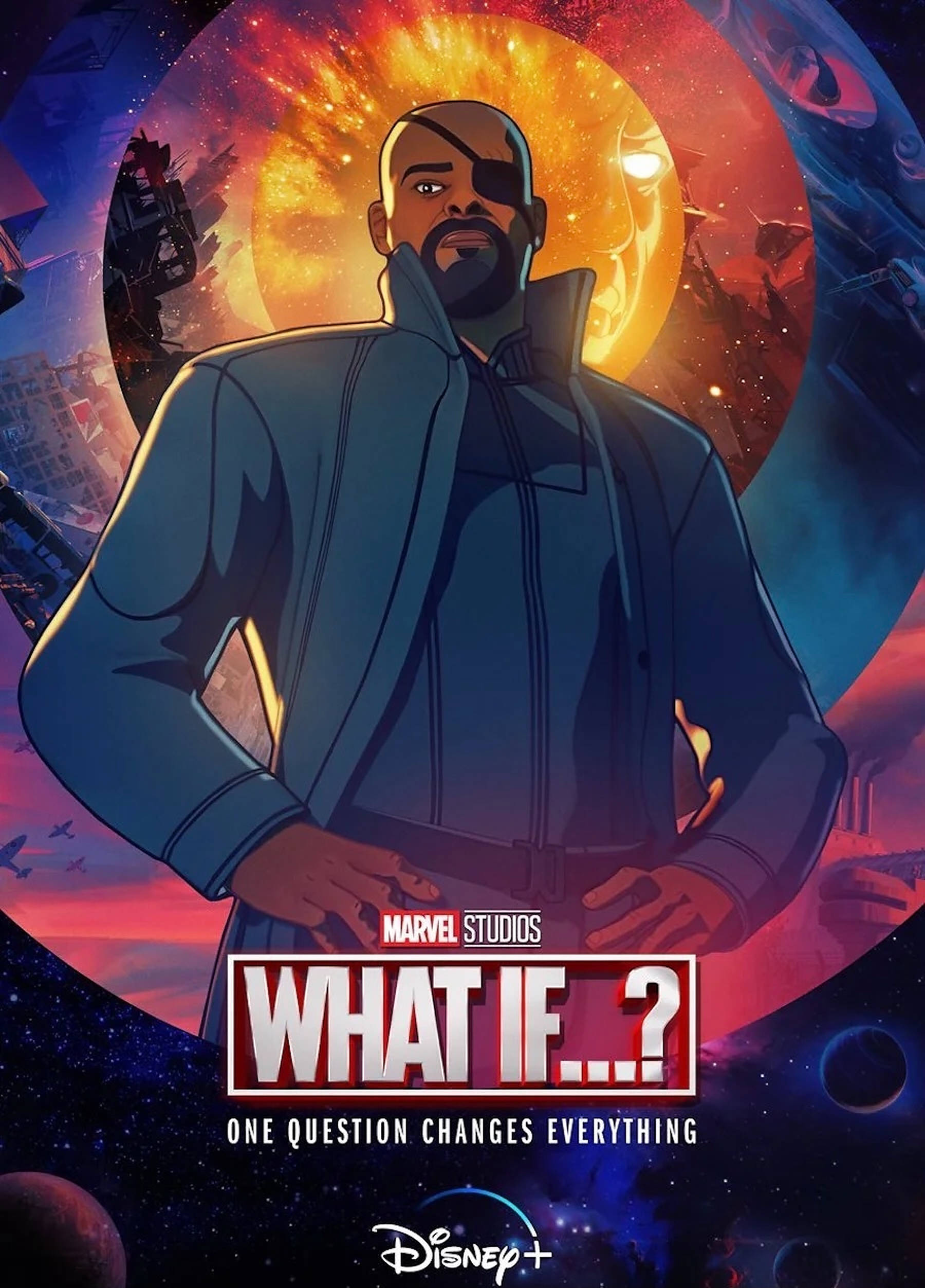 Nick Fury, The Stalwart Strategist of Marvel's What If Series Wallpaper