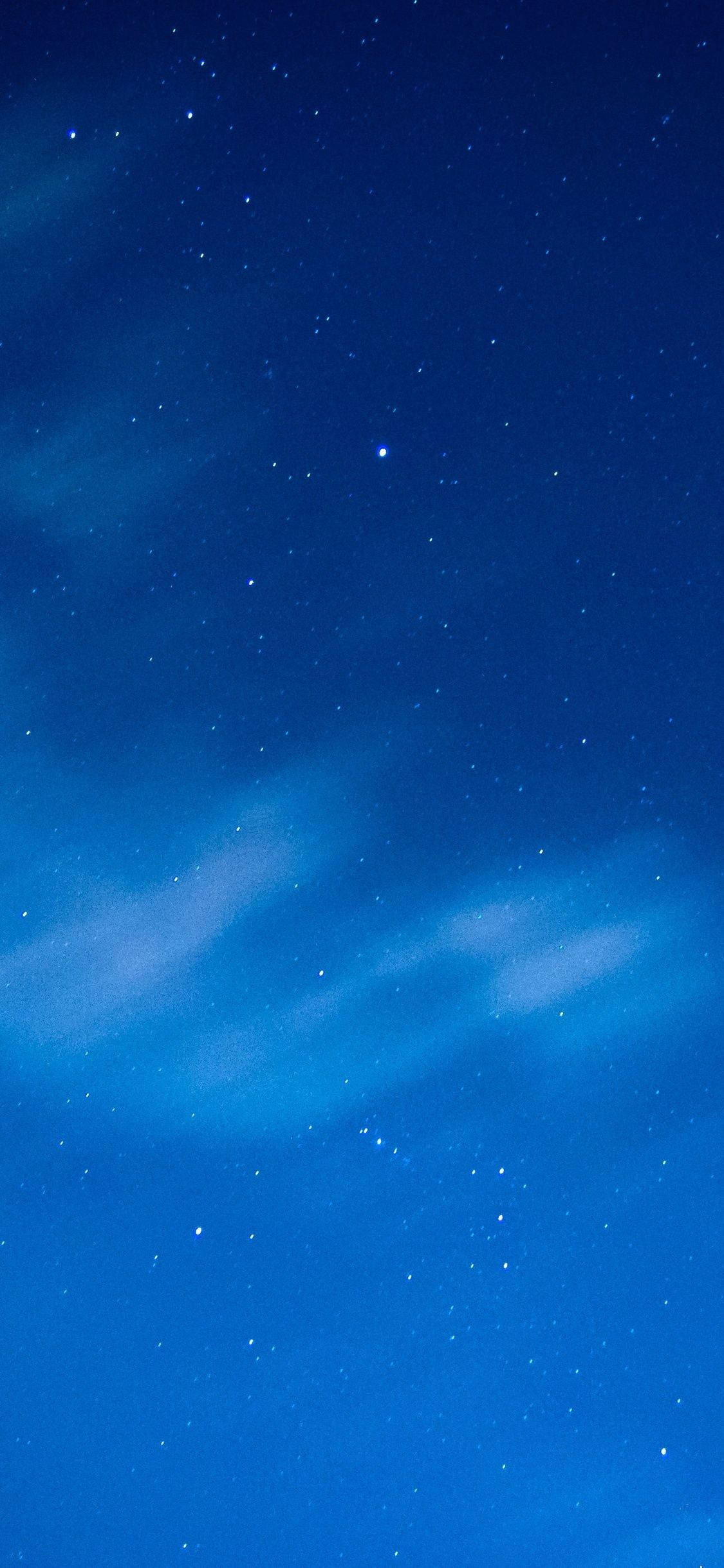 Night Sky Blue iPhone Wallpaper