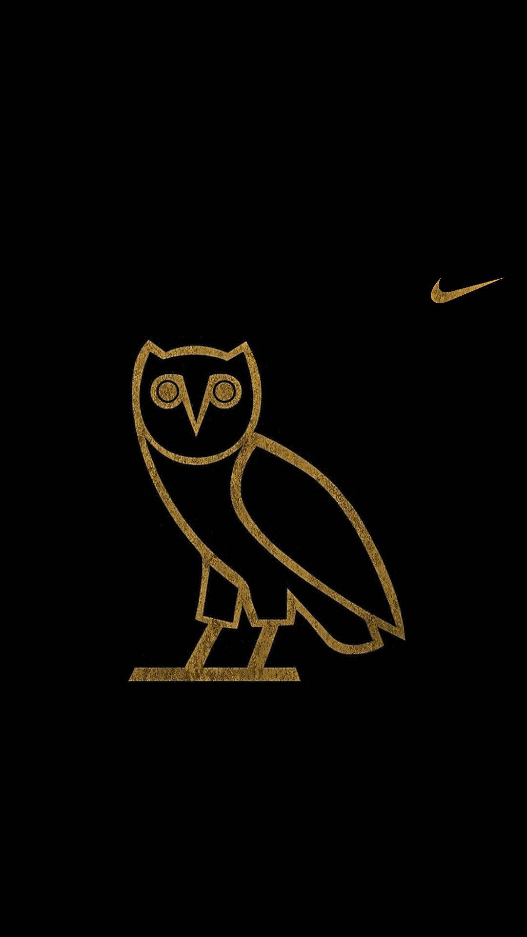 Nike Emblem na may Astig na Kuwago Wallpaper