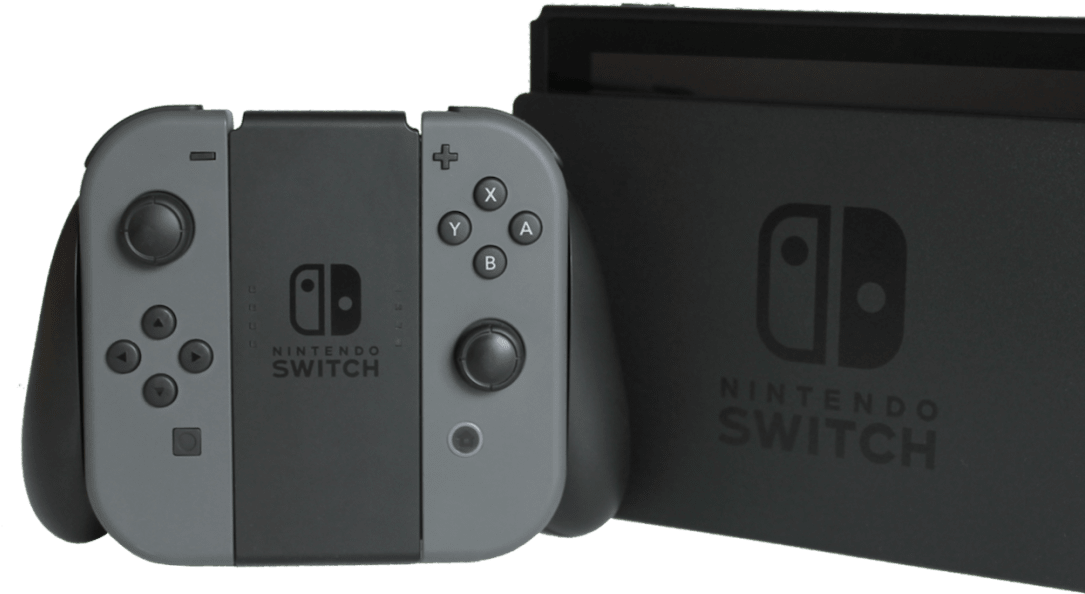 Nintendo Switch Console at Mga Controller Wallpaper