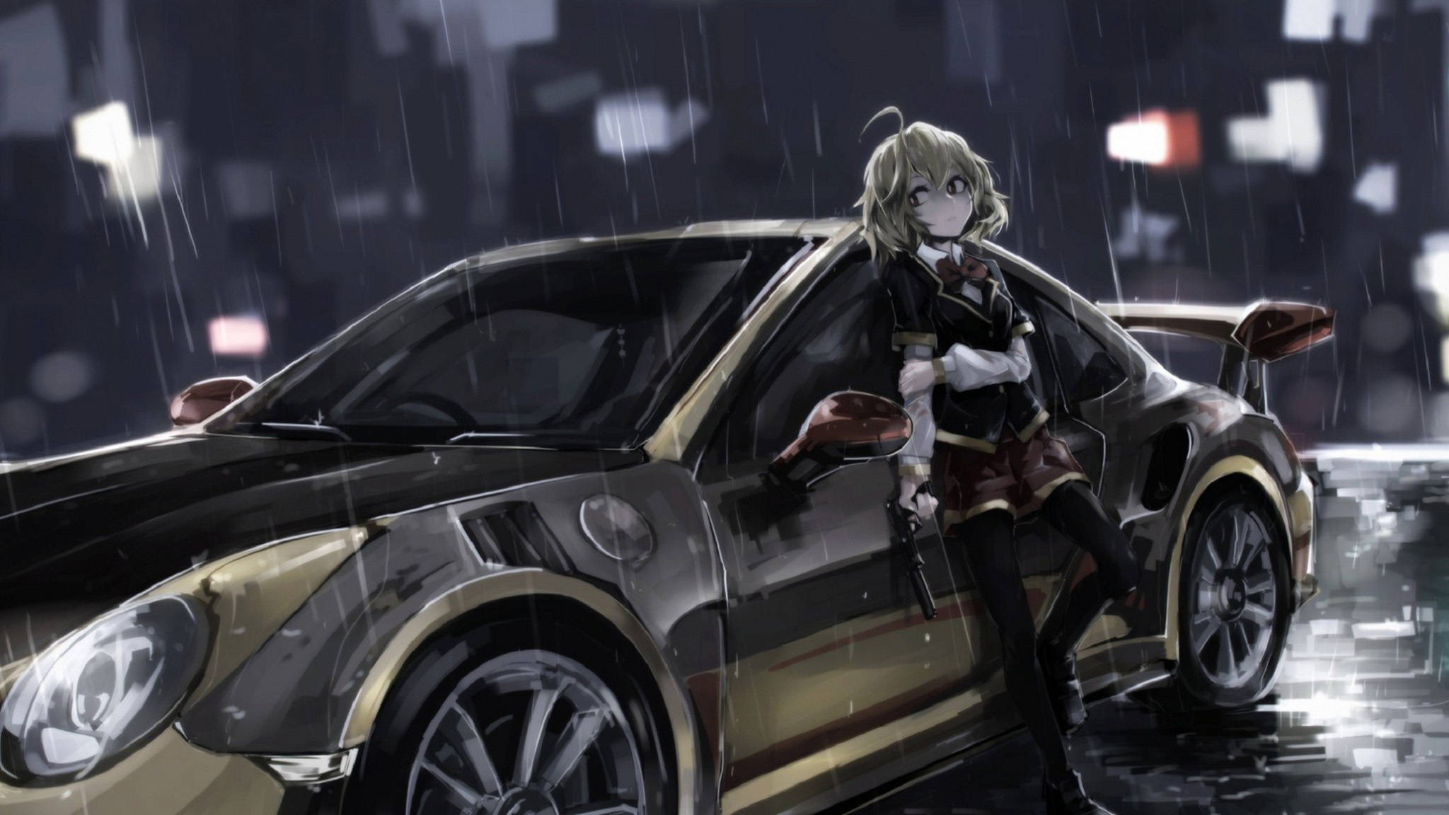Nissan GT-R Anime na Kotse Wallpaper