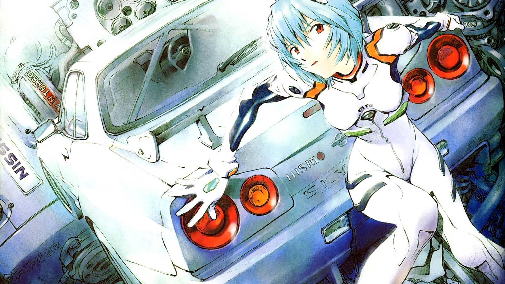 Nissan Skyline Anime na Kotse Wallpaper