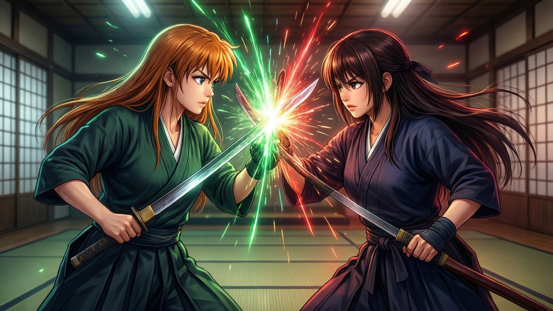 Nobara at Maki na Nag-eehersisyo Wallpaper