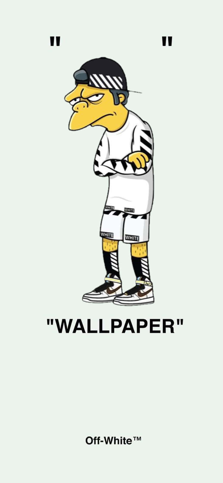 Off White iPhone The Simpsons Wallpaper