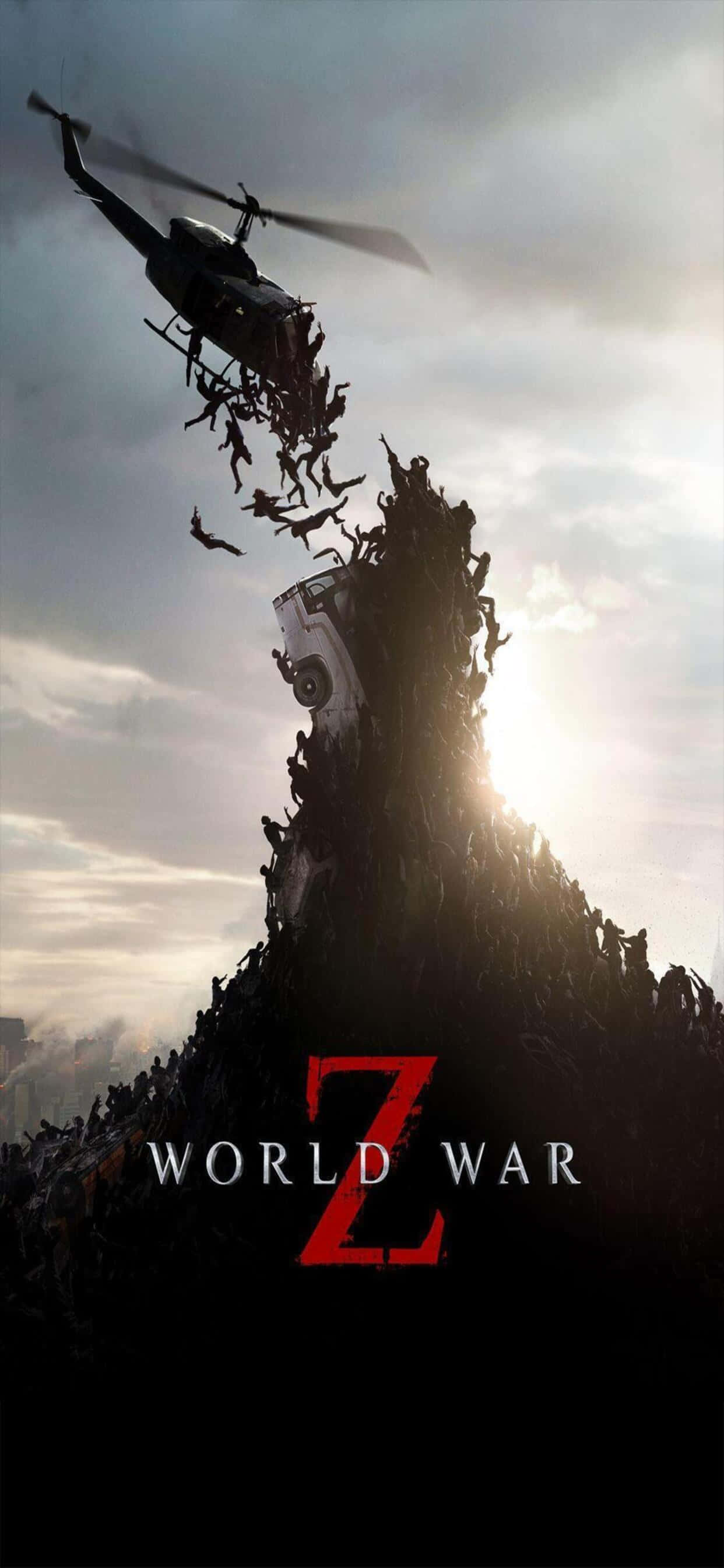 Official Movie Poster iPhone XS Max World War Z Background Wallpaper