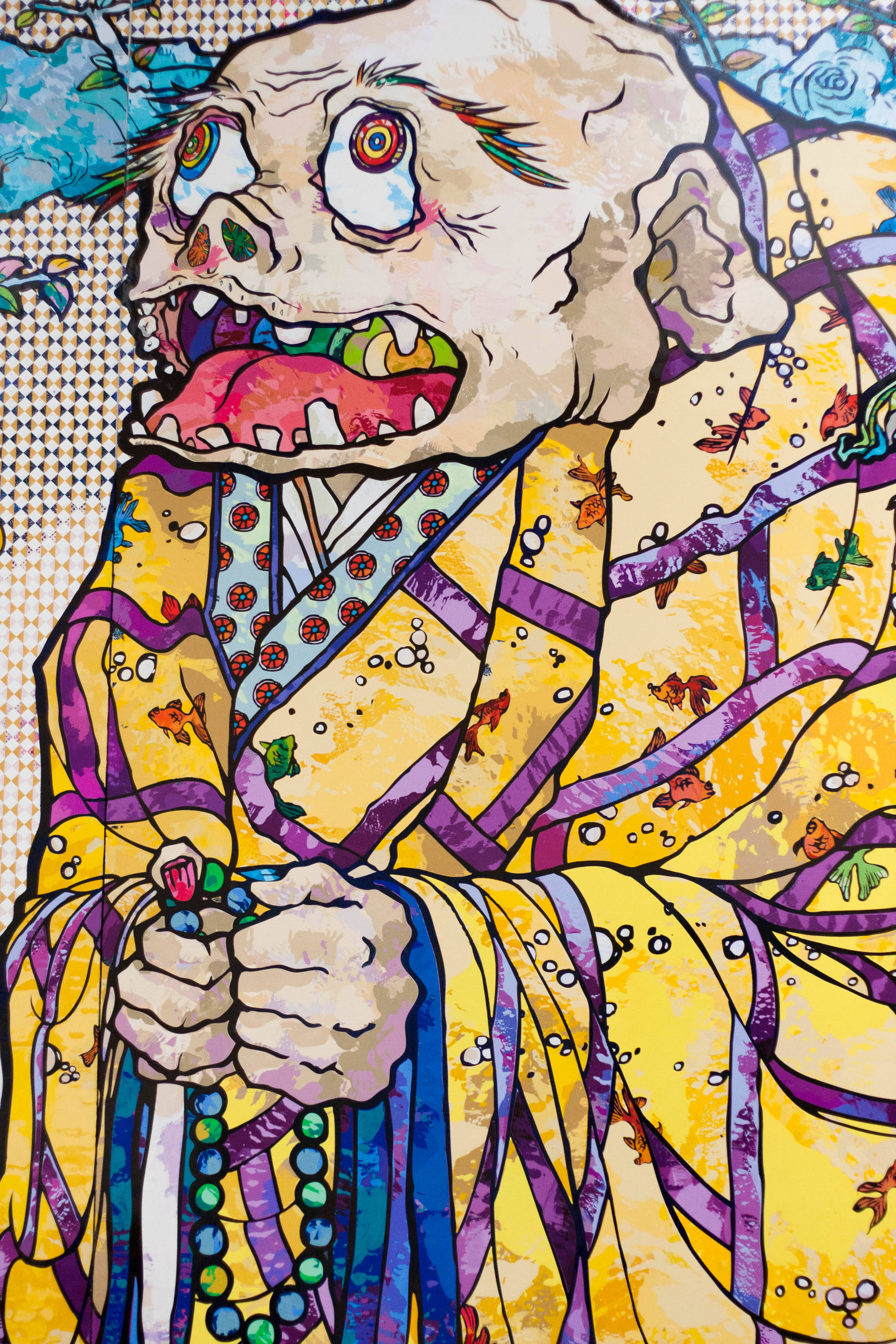 Old Buddhist Takashi Murakami 4K Wallpaper