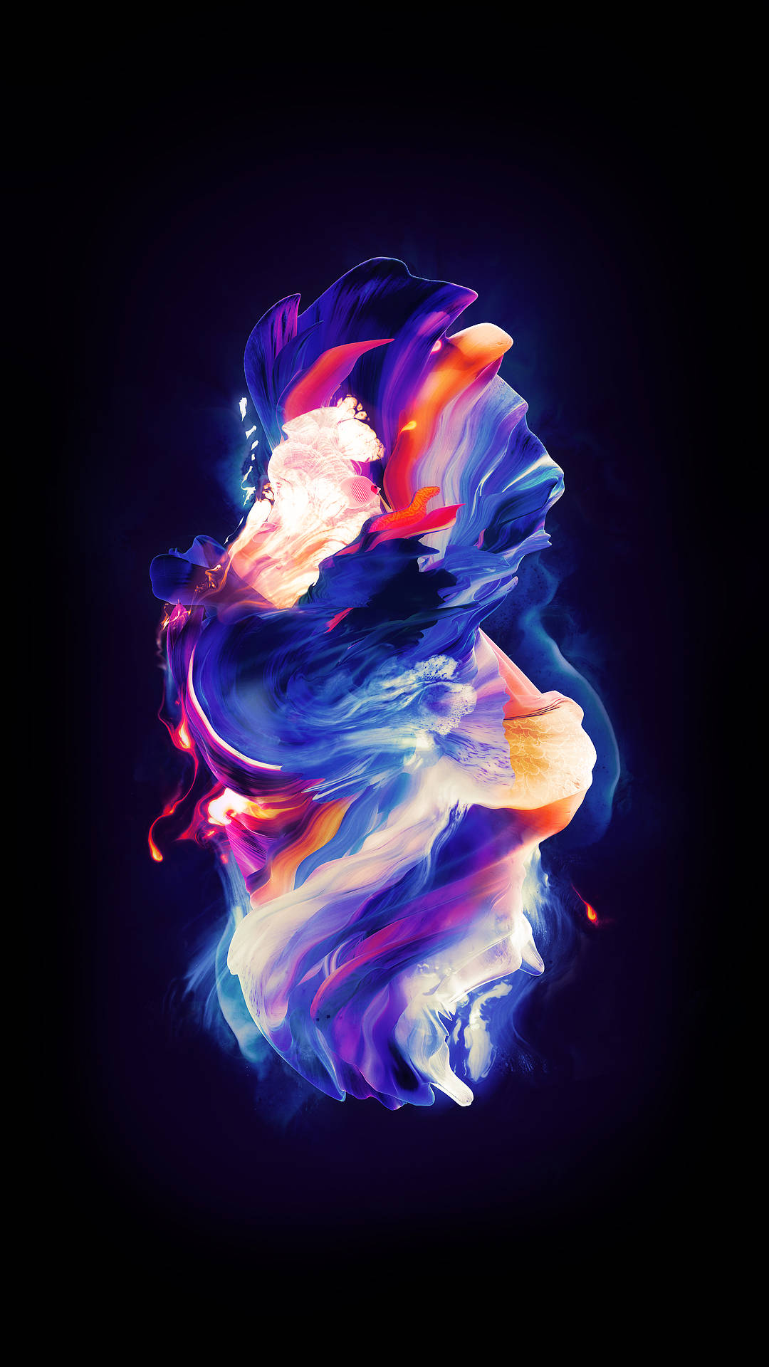 OLED Abstract na mga Tao Wallpaper