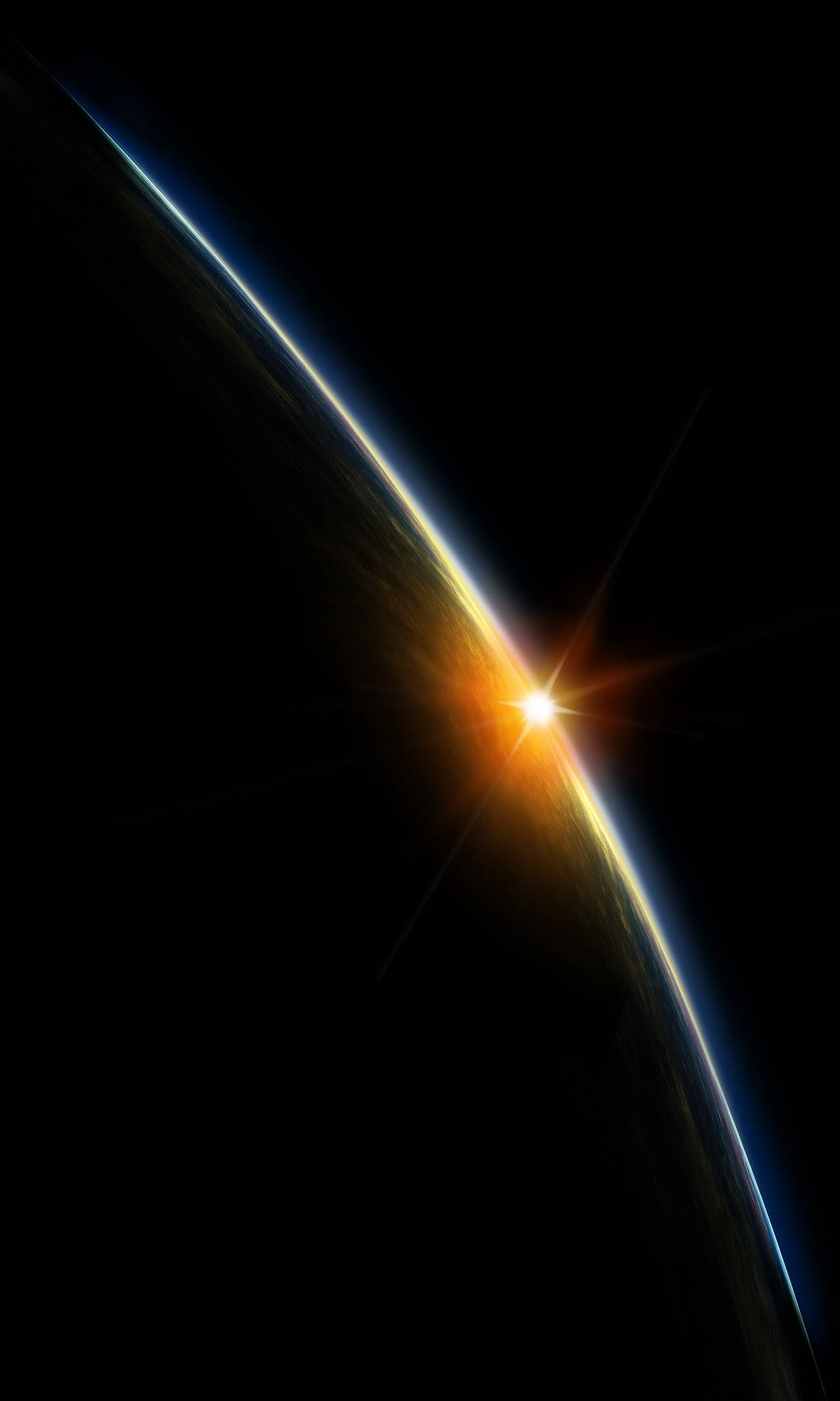 OLED Horizon Star Wallpaper