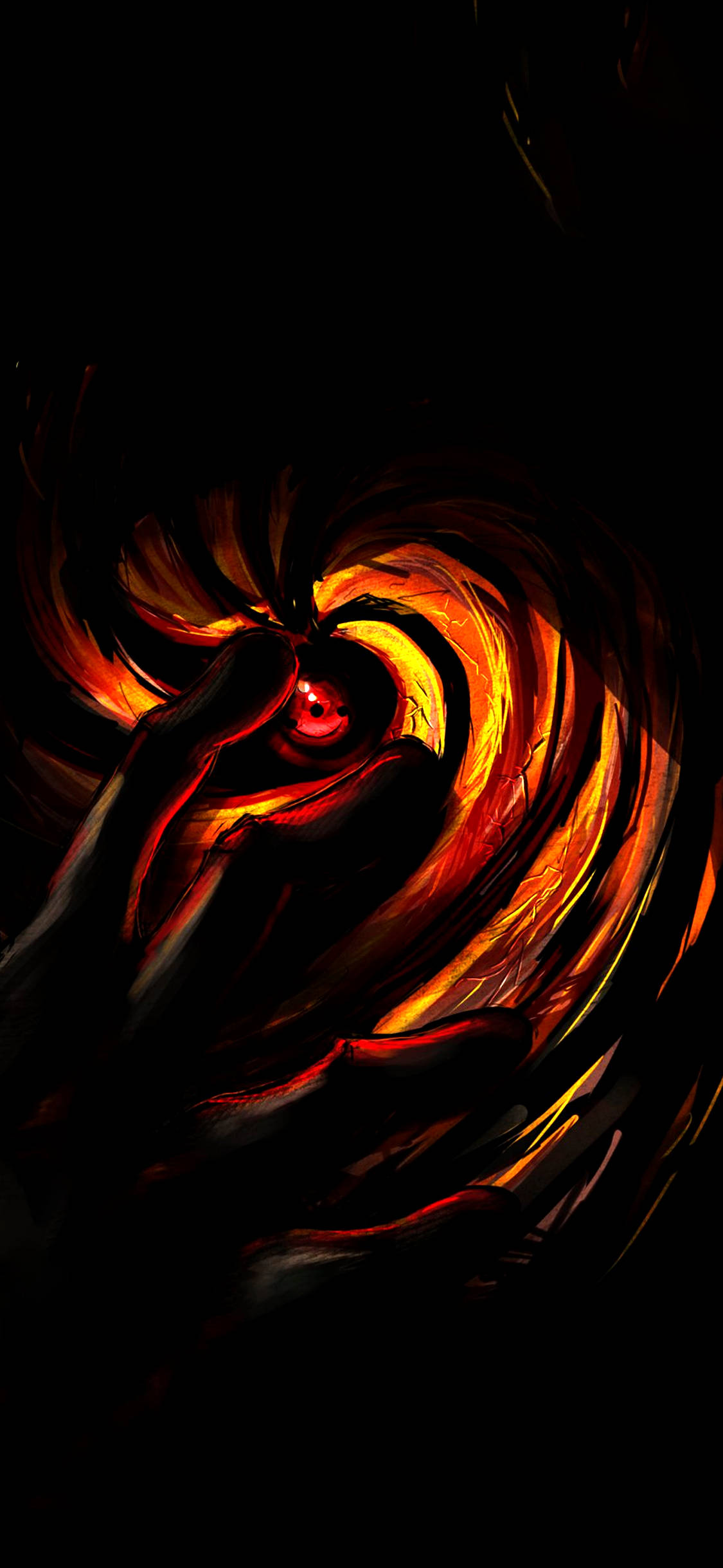 OLED Naruto Sharingan Wallpaper