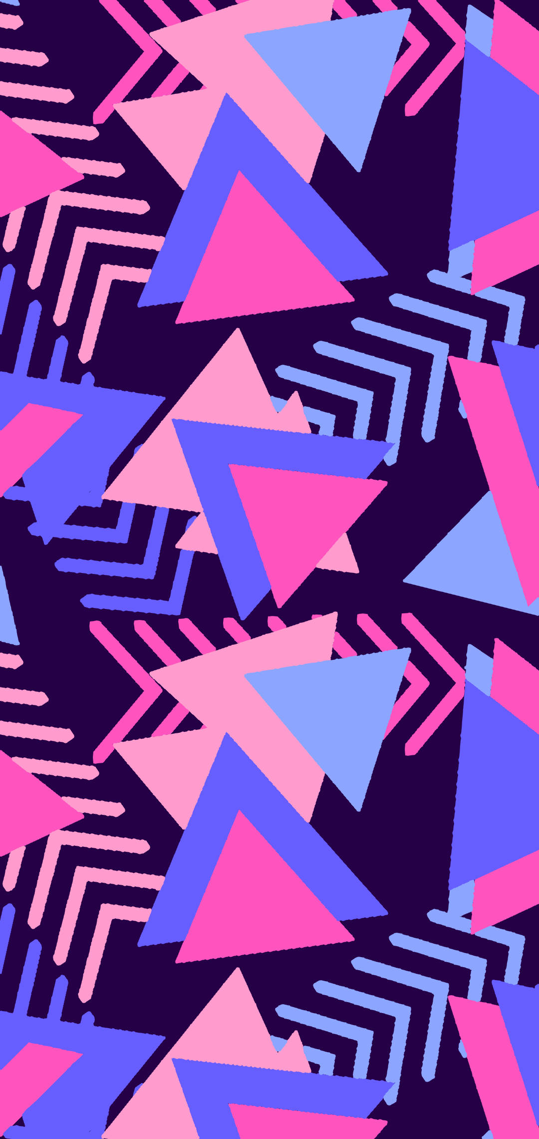 Omnisexual Retro Aesthetic Shapes Wallpaper