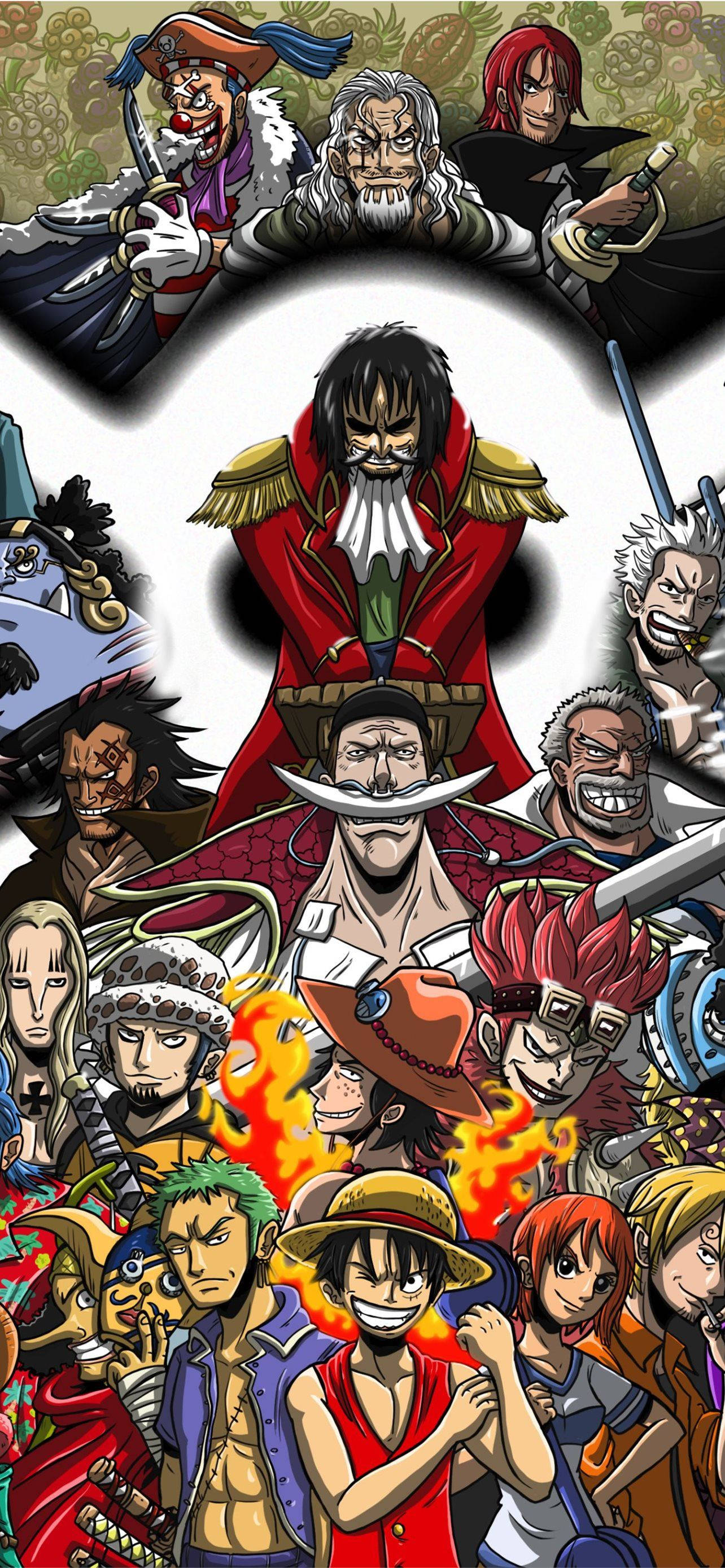 One Piece 4K Mga Tauhang Pirata Wallpaper