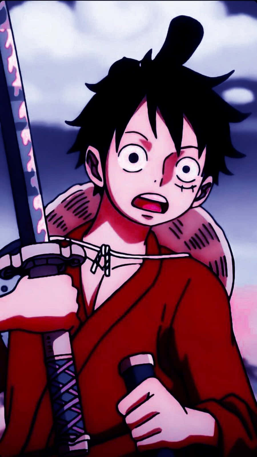 One Piece Espada Luffy Phone Wallpaper